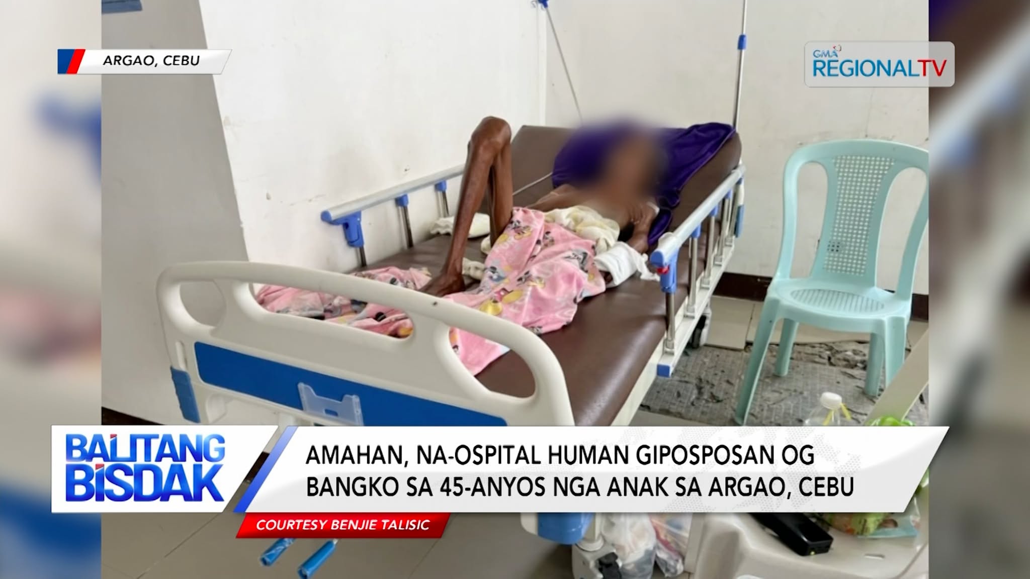 Amahan, na-ospital human giposposan og bangko sa lalaking anak sa Argao, Cebu