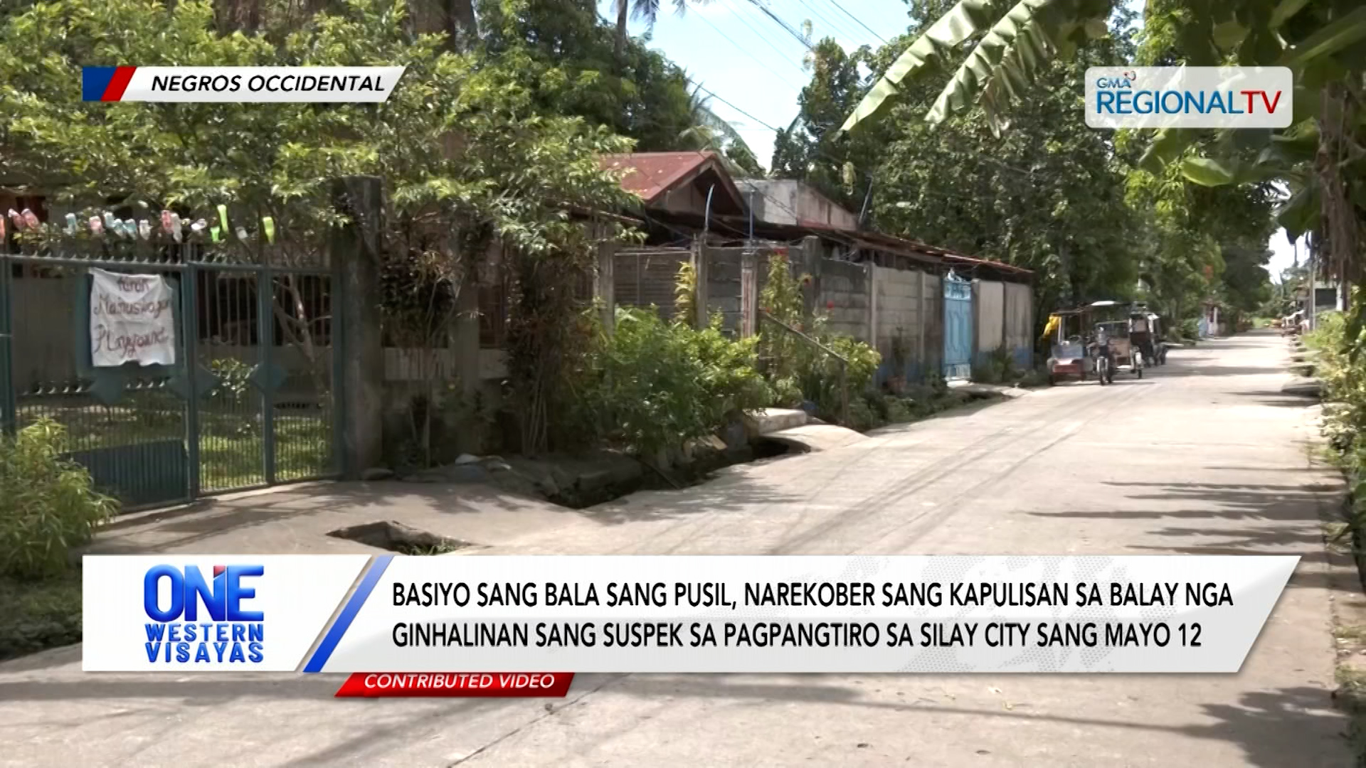 Basiyo sang bala sang pusil, narekober sang kapulisan sa balay sa Silay City