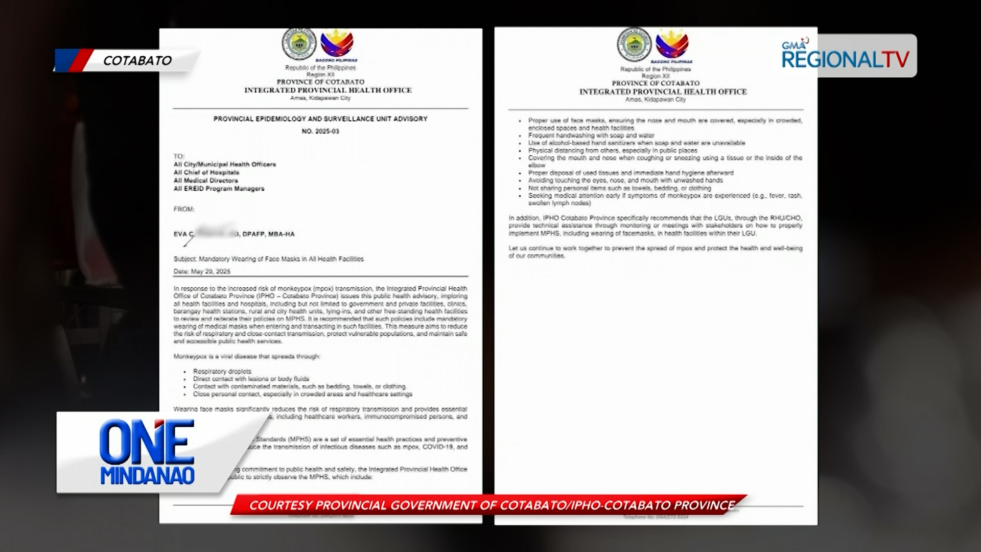 Mandatory wearing of face mask sa Cotabato Province, gipatuman