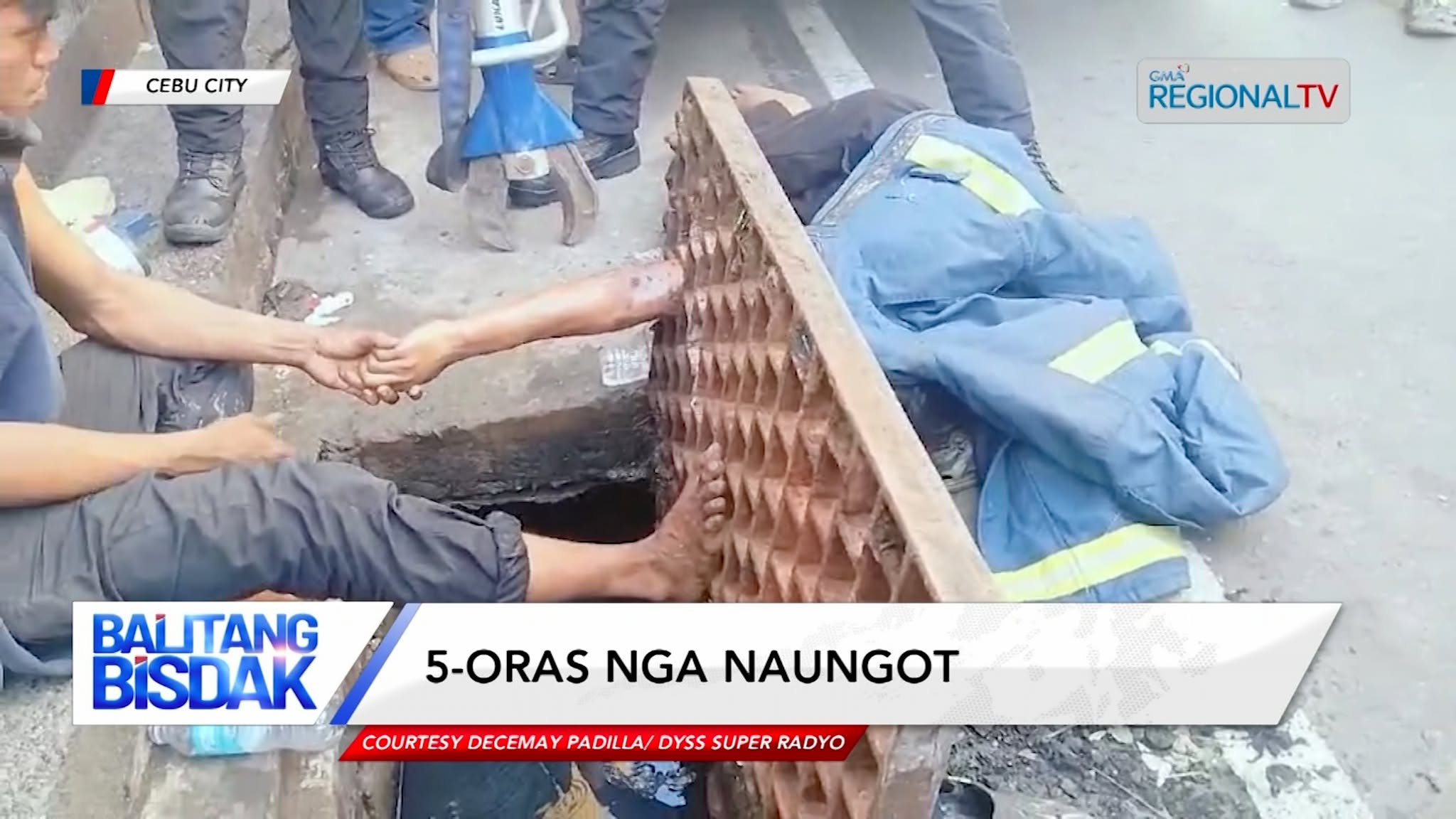 Bukton sa 15-anyos nga batan-on, naungot sa manhole cover human gikuot ang sinsilyo