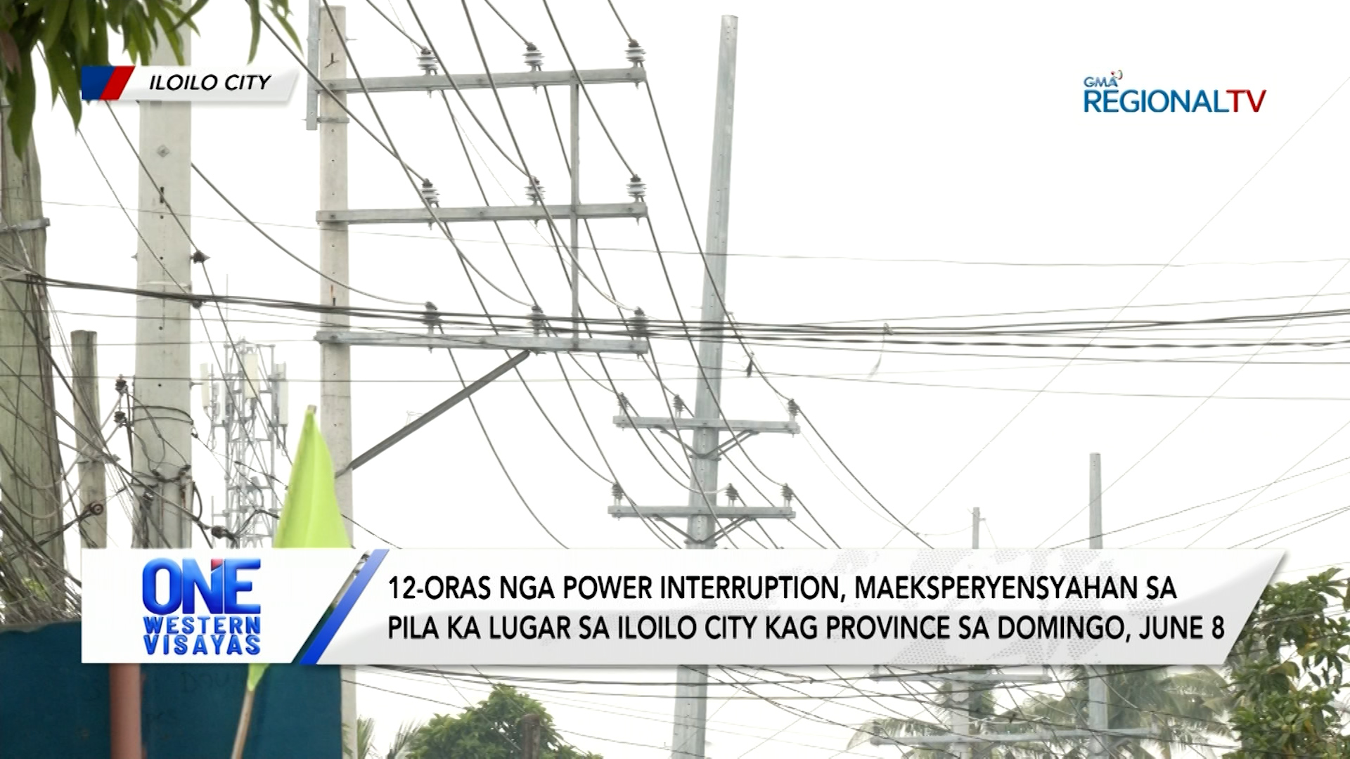 12-oras nga brownout maeksperyensyahan sa pila ka lugar sa Iloilo City sa June 8