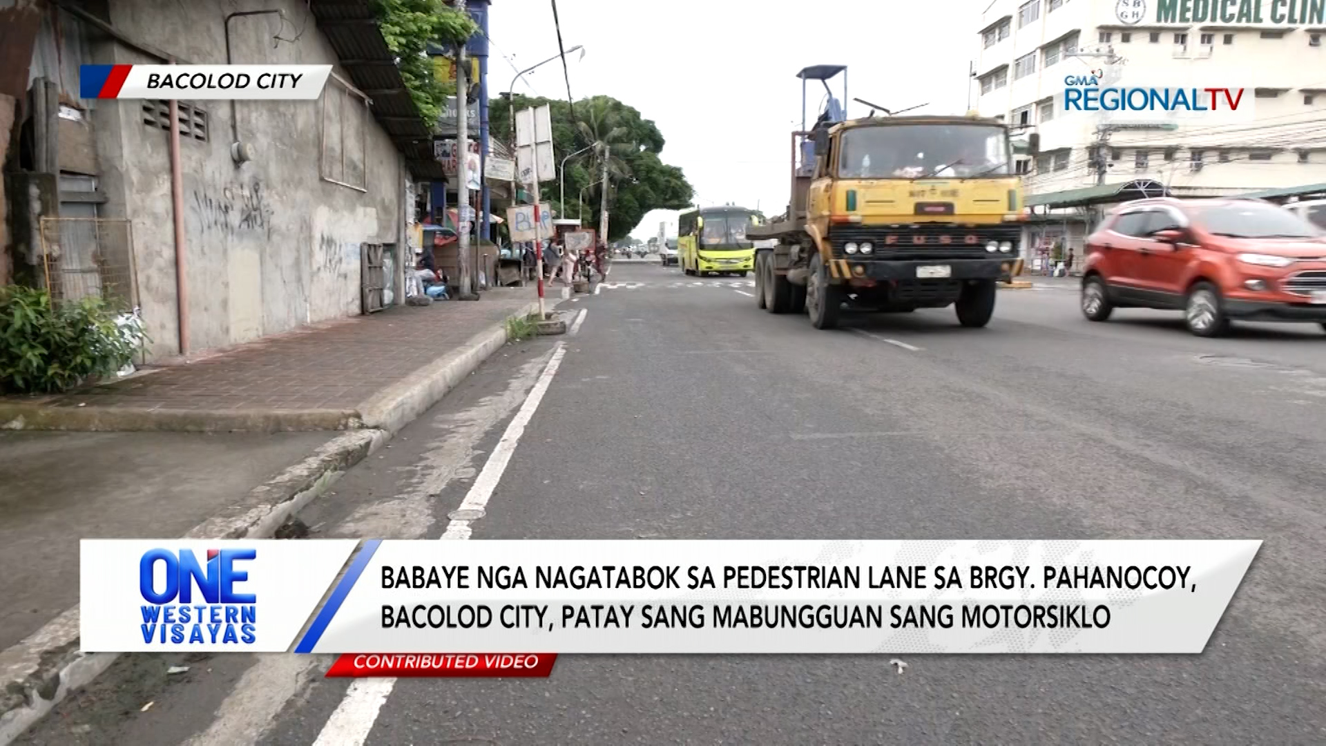 Babaye nga nagatabok sa pedestrian lane sa Bacolod City, patay sang mabungguan