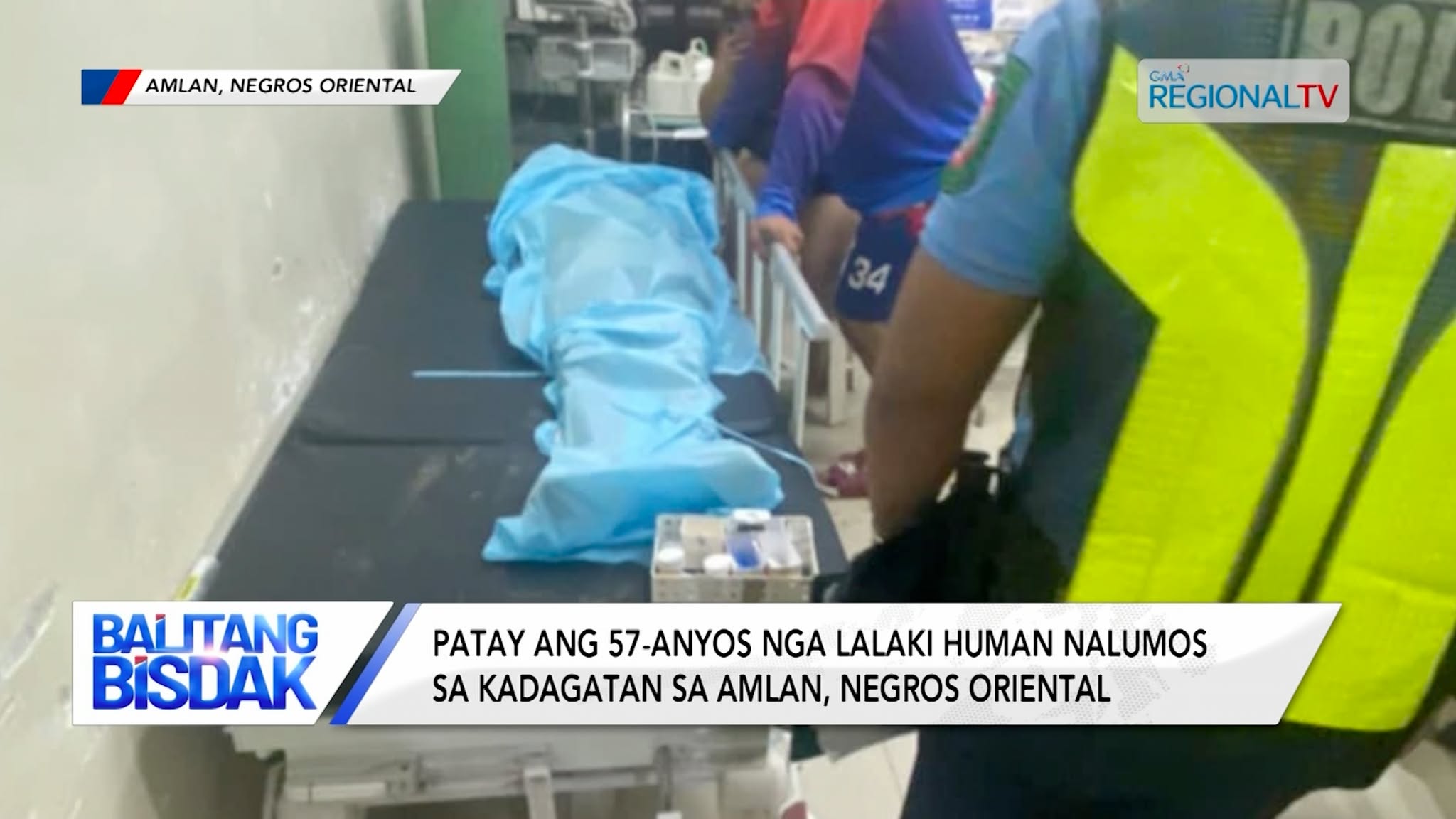 Patay ang 57-anyos nga lalaki human nalumos sa kadagatan sa Negros Oriental