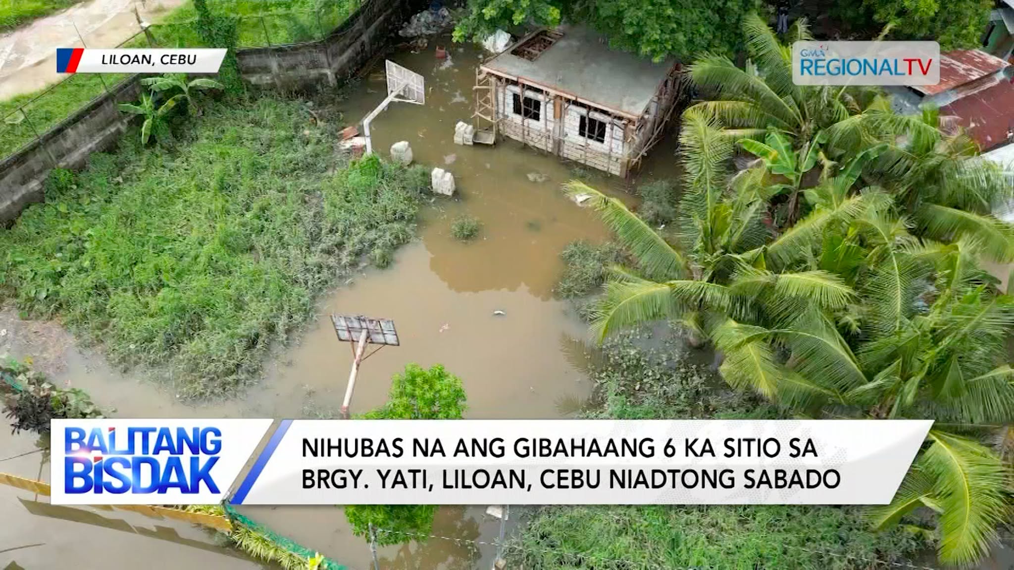 Nihubas na ang gibahaang 6 ka sitio sa Brgy. Yati, Liloan, Cebu niadtong Sabado