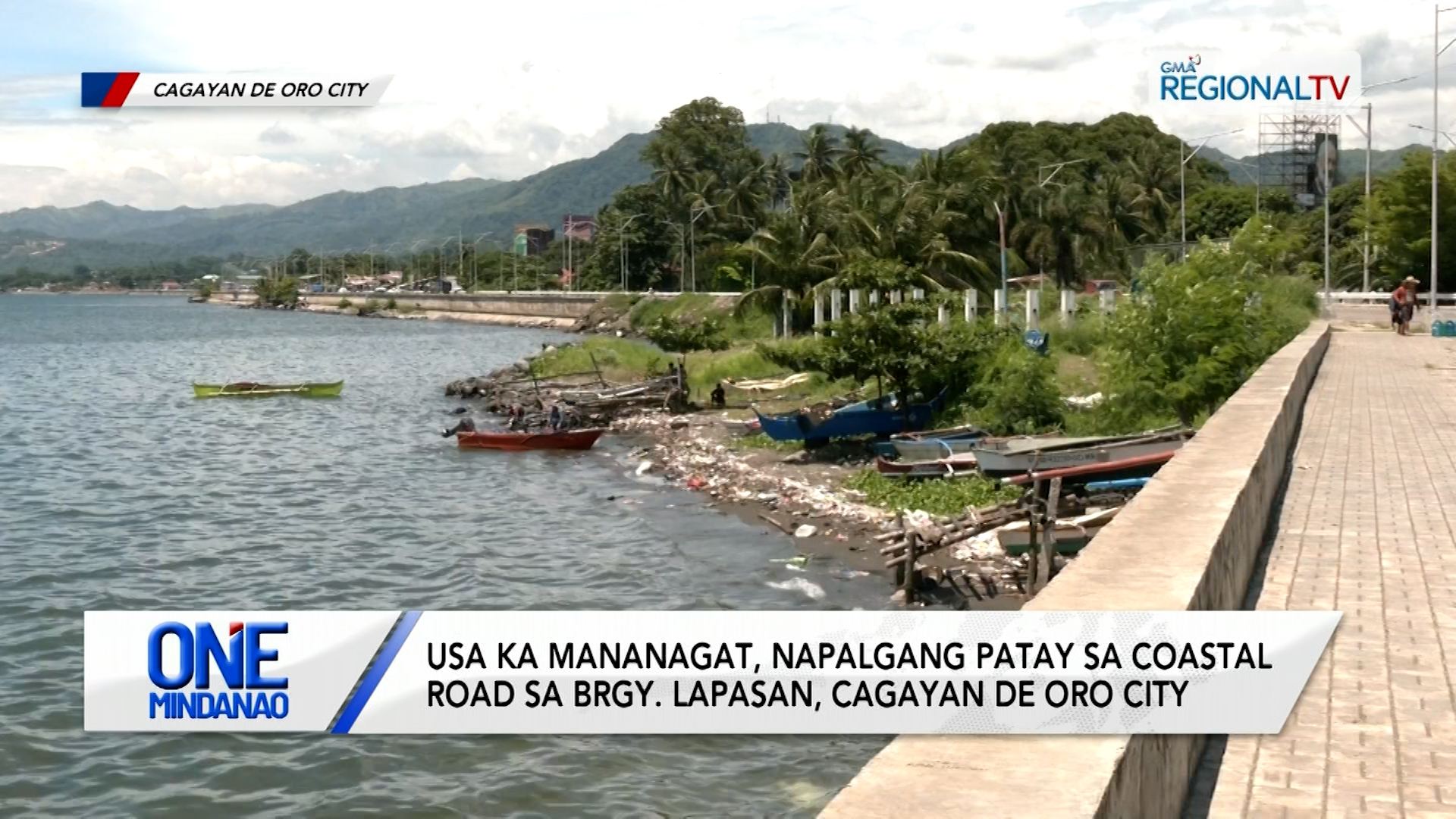 Mananagat, napalgang patay sa coastal road sa Cagayan de Oro City