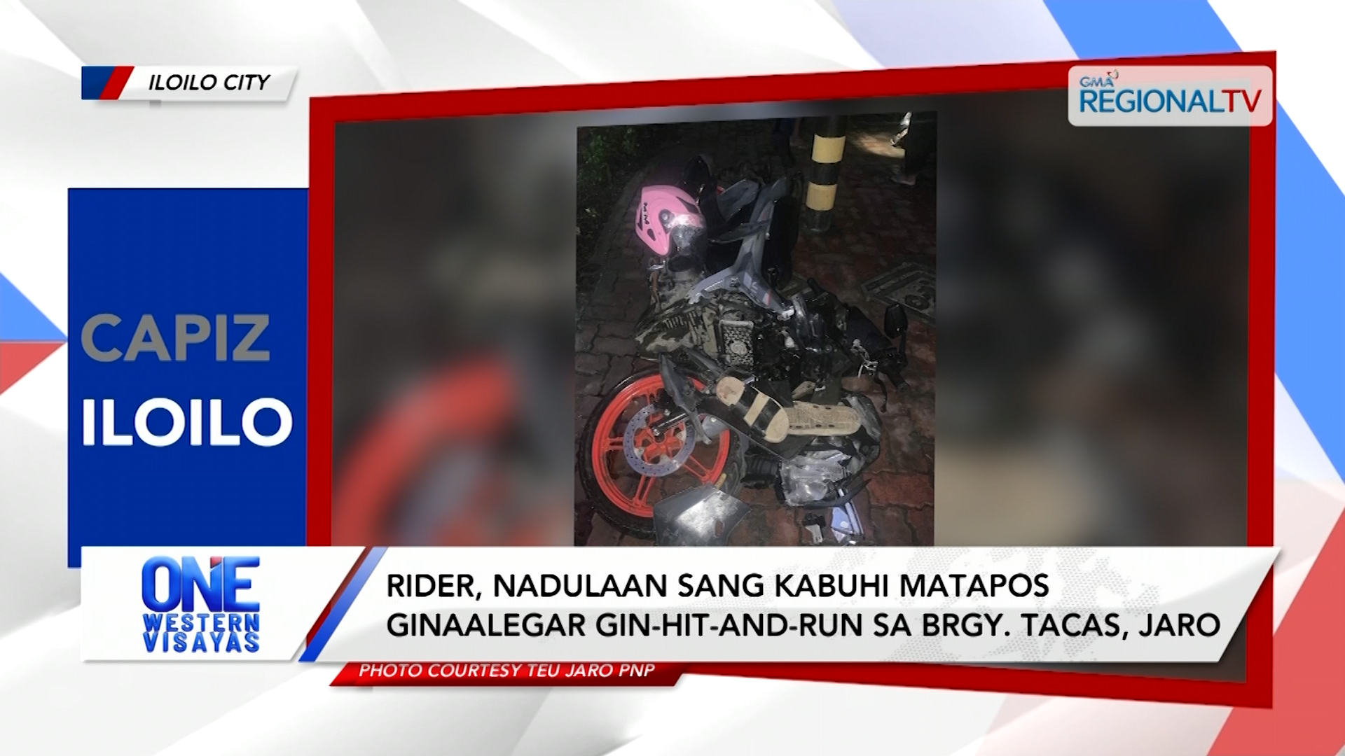 Rider, nadulaan sang kabuhi matapos ginaalegar gin-hit-and-run sa Tacas, Jaro