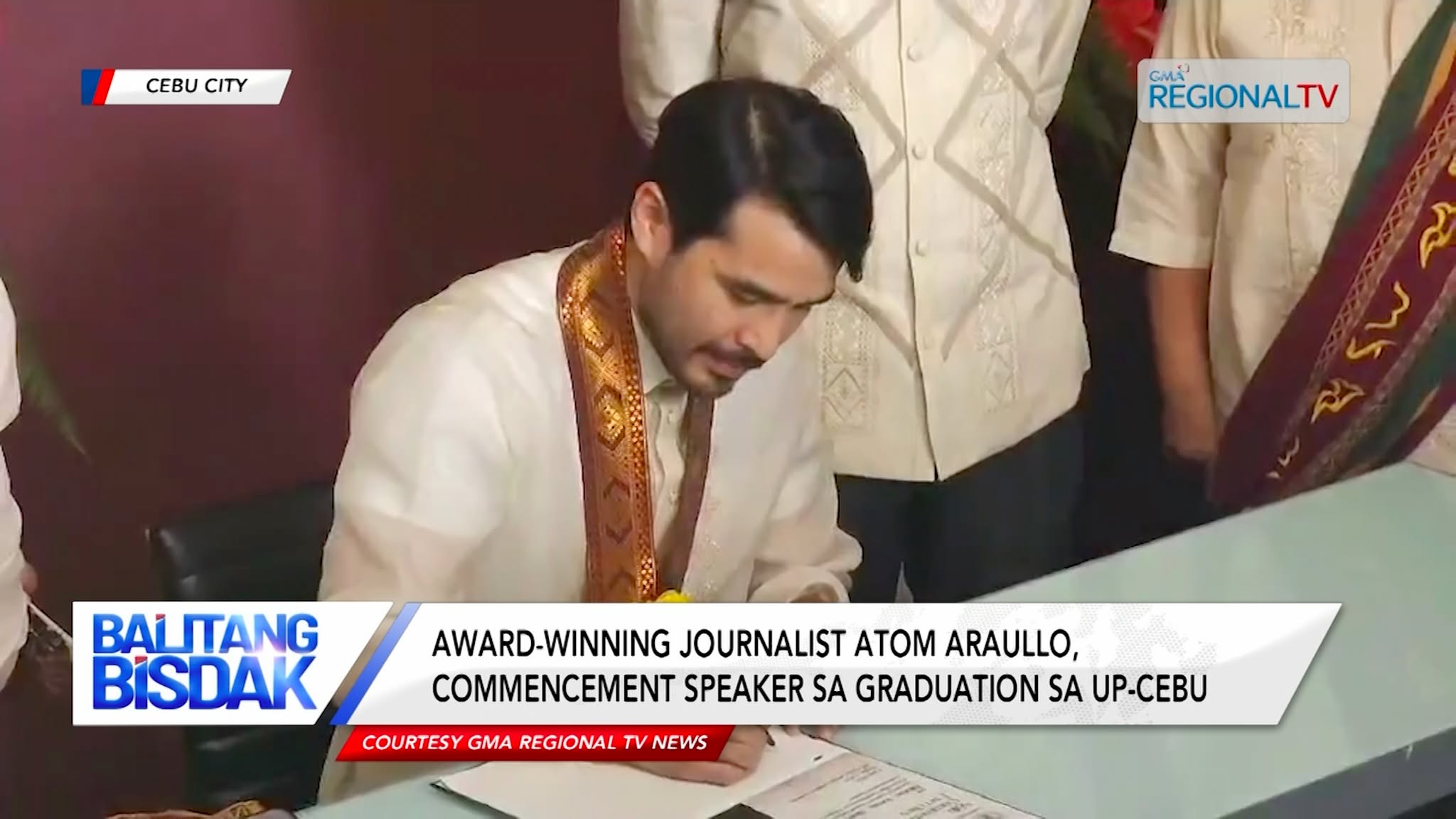 Award-winning journalist Atom Araullo commencement speaker sa graduation sa UP Cebu