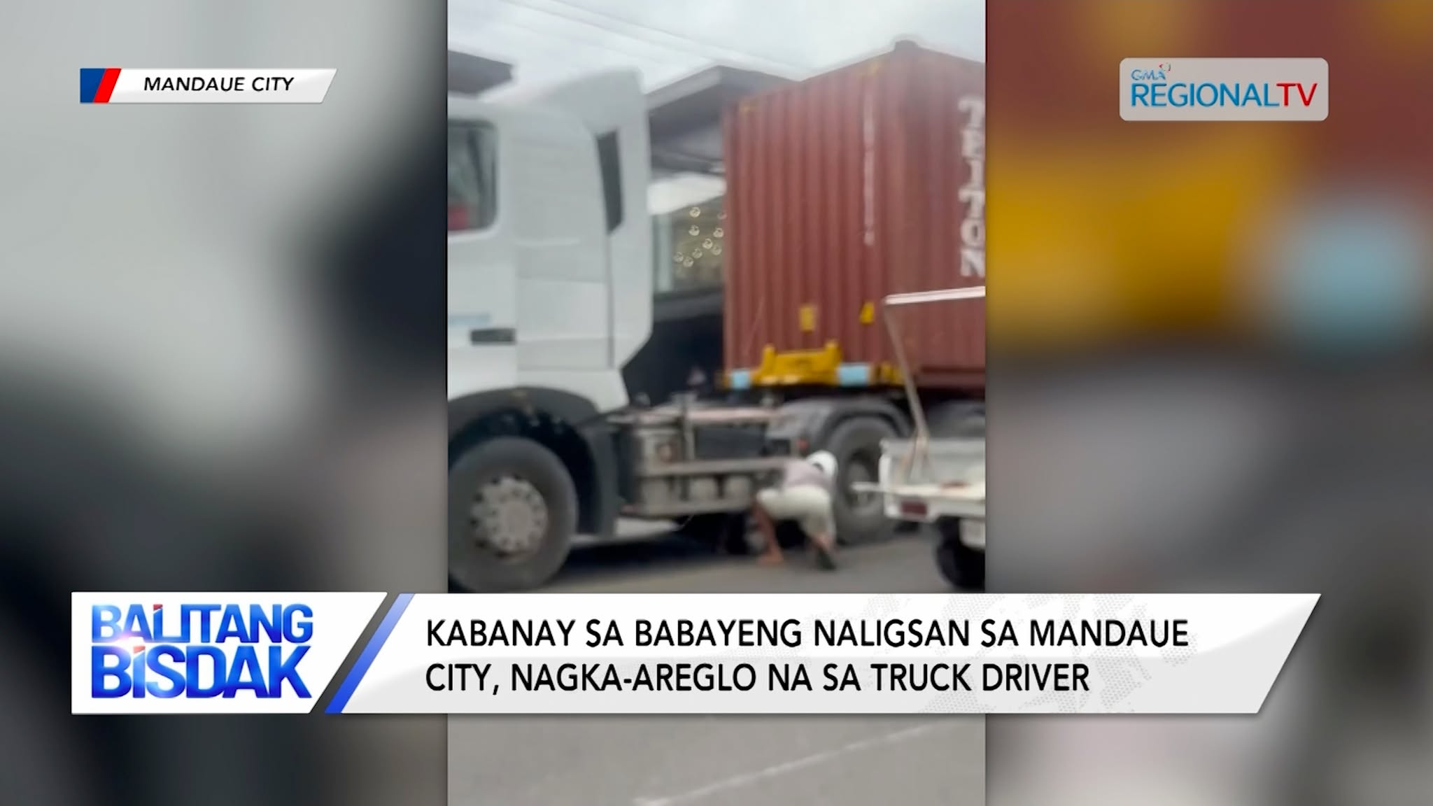 Truck driver nga nakadisgrasya patay sa 1 ka babaye sa Mandaue City, dili na ikiha
