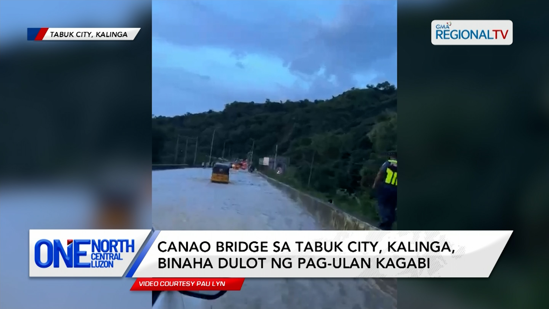 Canao bridge sa Tabuk City, Kalinga, binaha dulot ng pag-ulan kagabi | One North Central Luzon