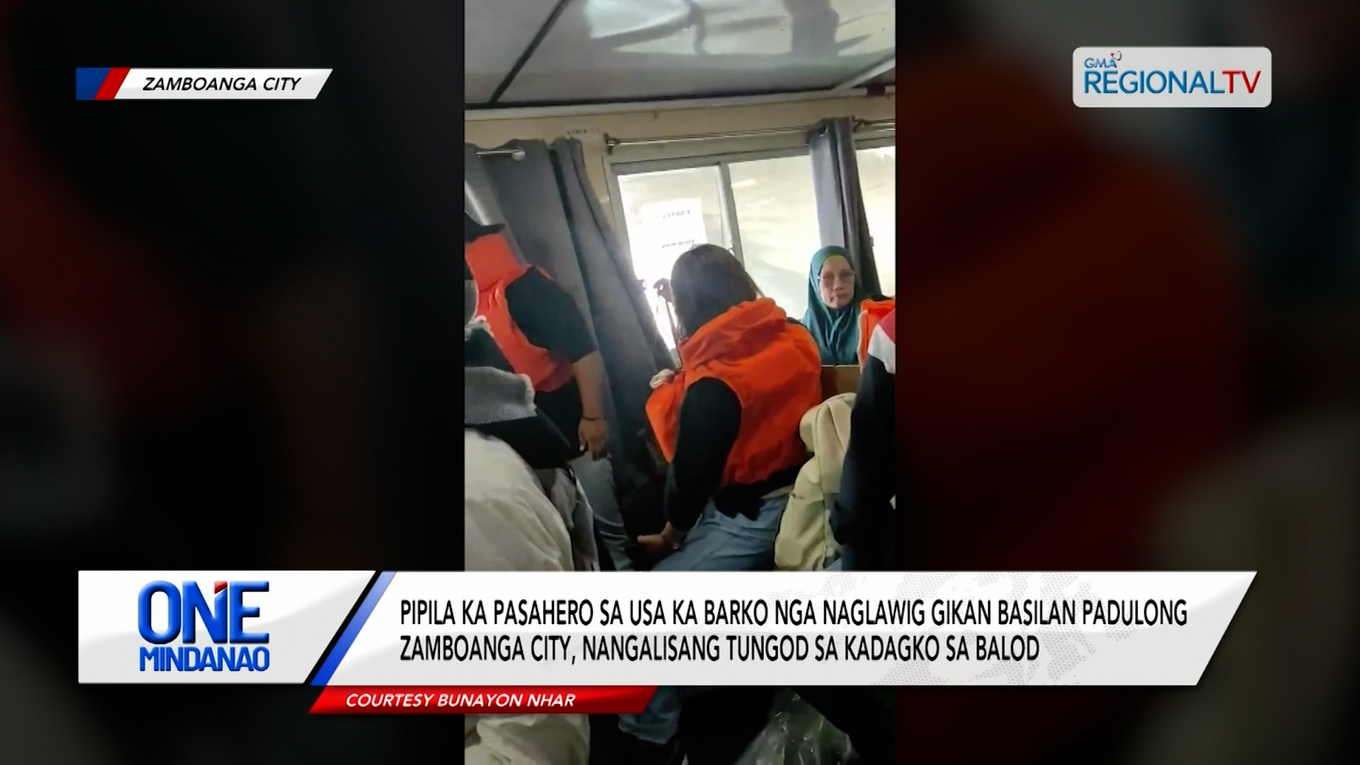 Passenger boat, nasangyad sa baybayon sa Zamboanga City | One Mindanao