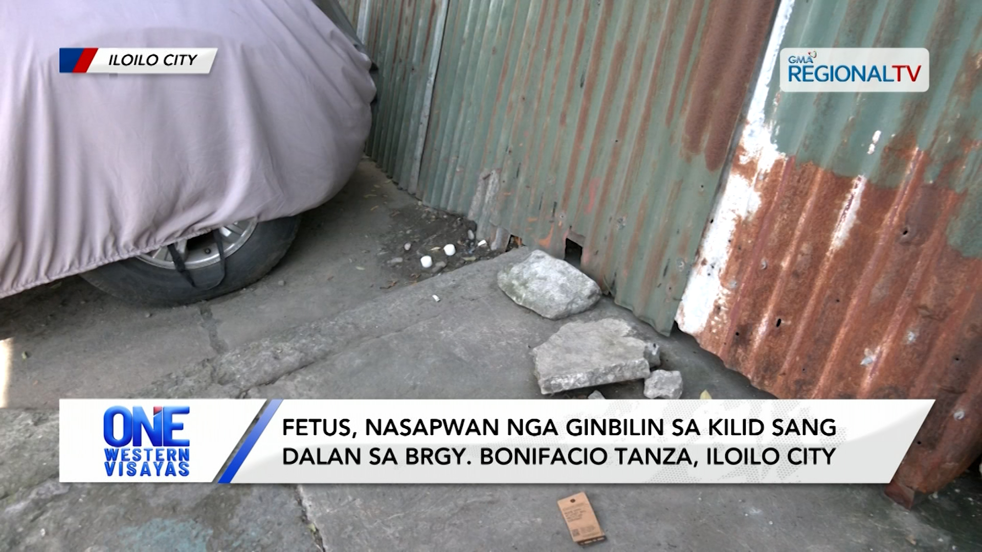 Fetus, nasapwan nga ginbilin sa kilid sang dalan sa Iloilo City | One Western Visayas