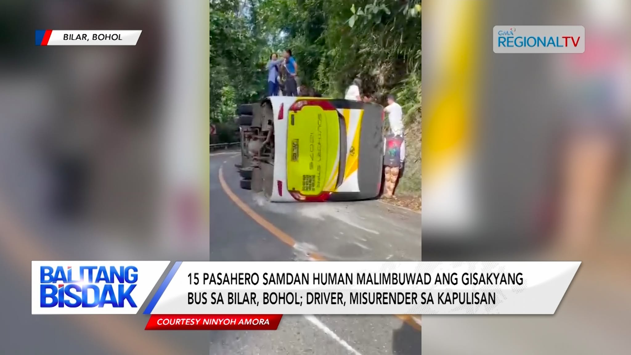 Bus, Mitakilid Human Mawad-i og Kontrol ang Driver | Balitang Bisdak
