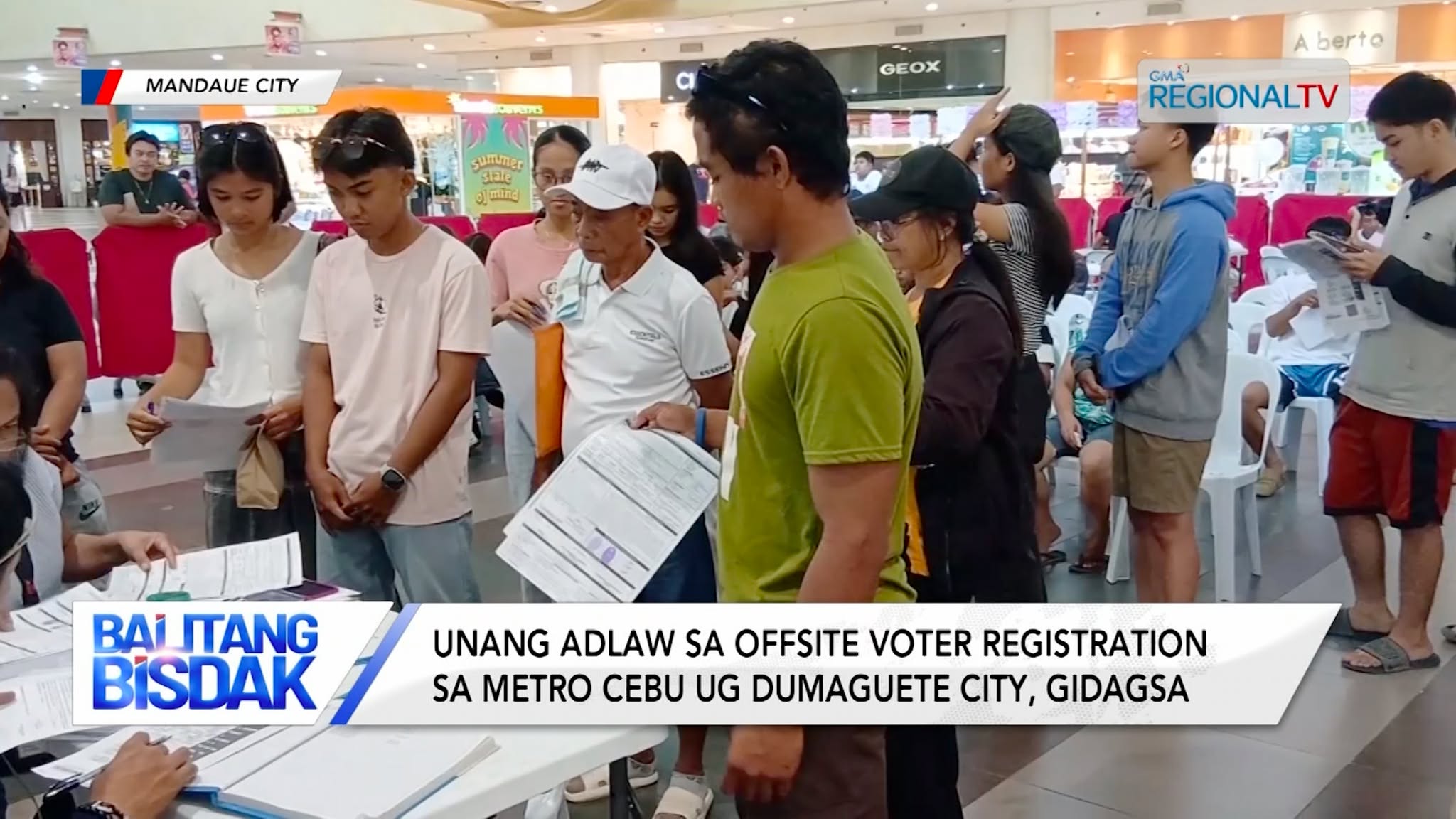 Unang adlaw sa offsite voter registration sa Metro Cebu ug Dumaguete City, gidagsa | Balitang Bisdak