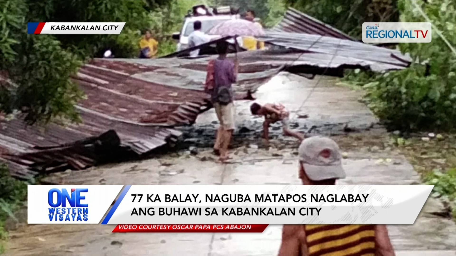 77 ka balay, naguba matapos naglabay ang buhawi sa Kabankalan City | One Western Visayas