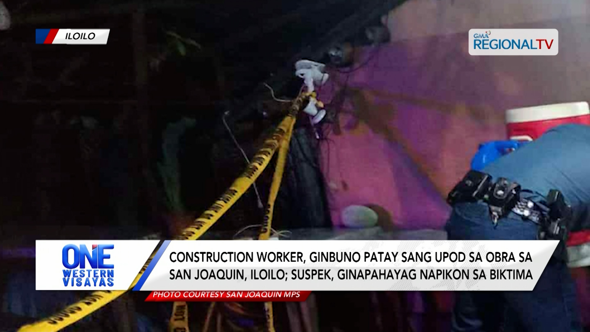 Construction worker, ginbuno patay sang upod sa obra sa San Joaquin, Iloilo | One Western Visayas