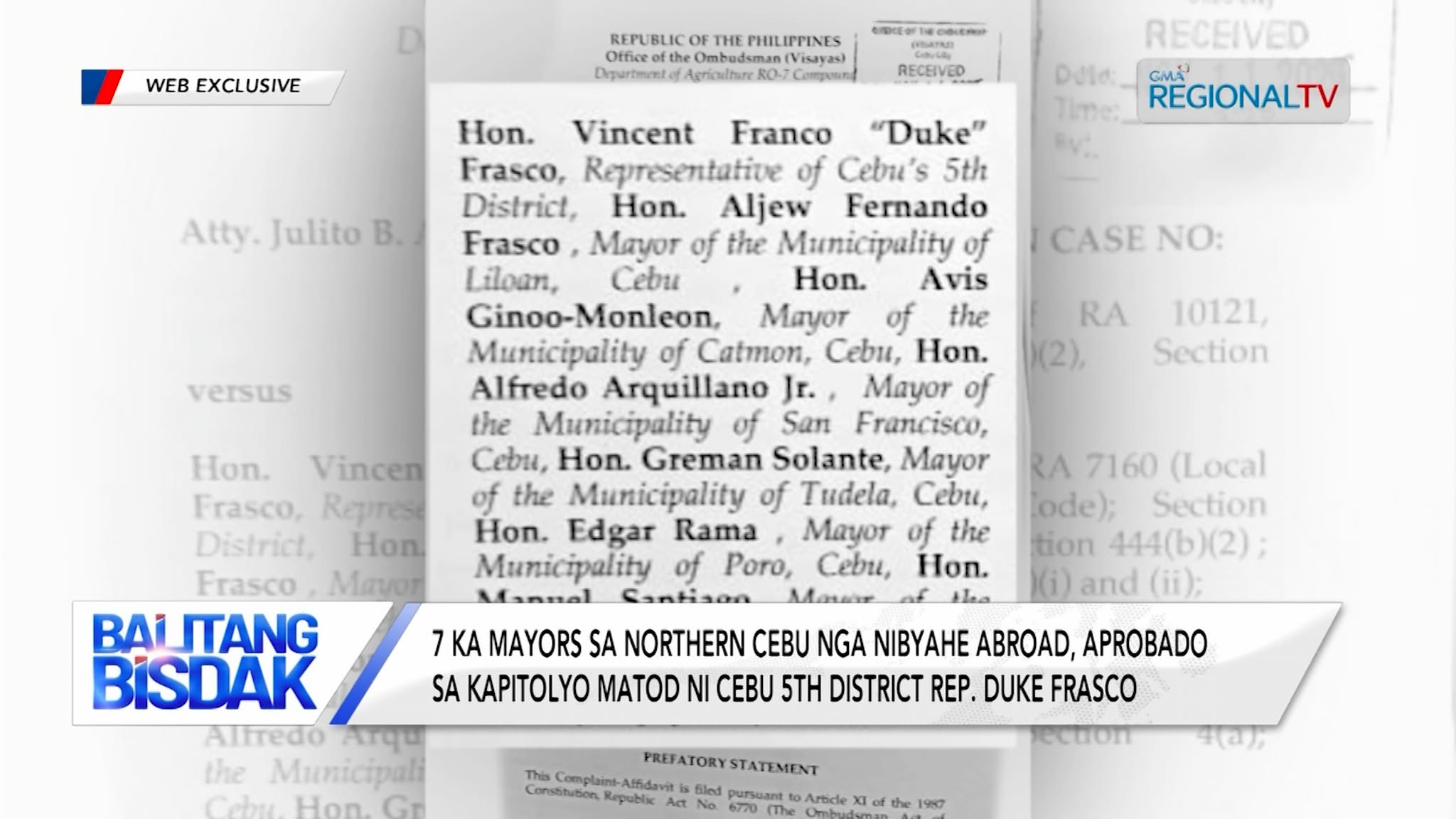 7 ka Mayors sa Cebu nga Nibyahe Abroad, Aprobado sa Kapitolyo | Balitang Bisdak