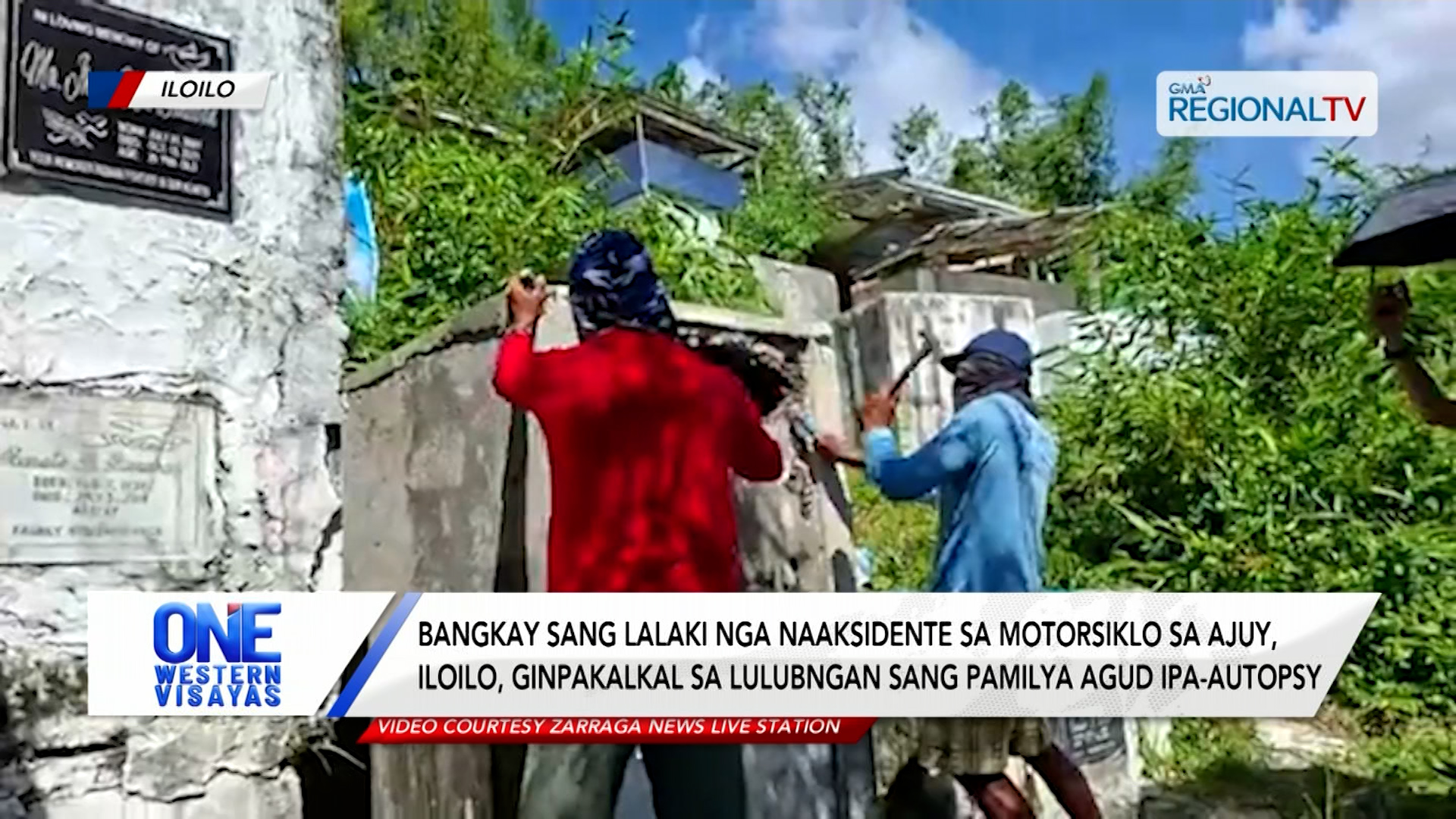 Bangkay sang lalaki sa Ajuy, Iloilo, ginpakalkal sa lulubngan agud ipa-autopsy | One Western Visayas