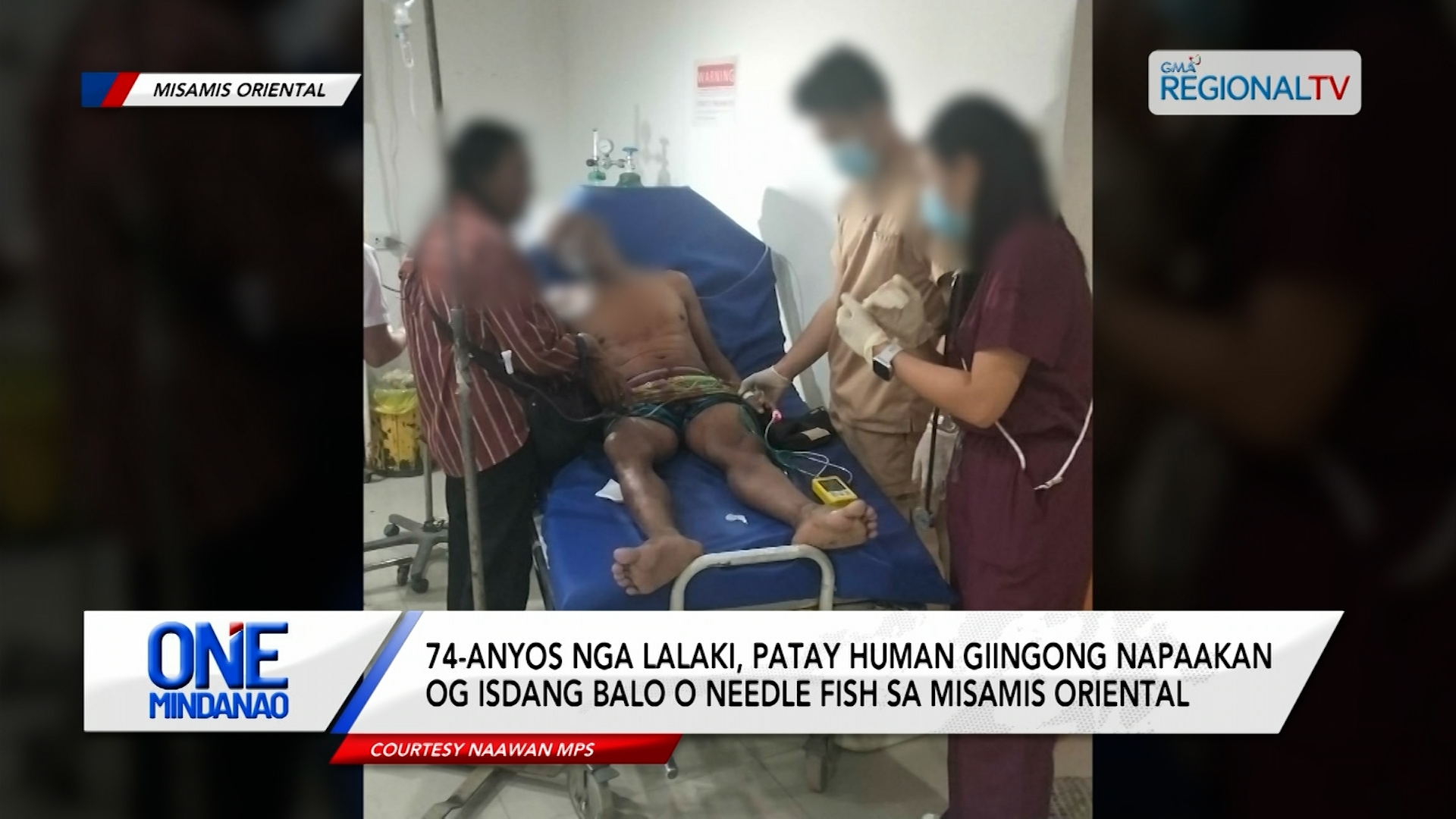 74-anyos nga lalaki, patay human giingong napaakan og isdang balo | One Mindanao
