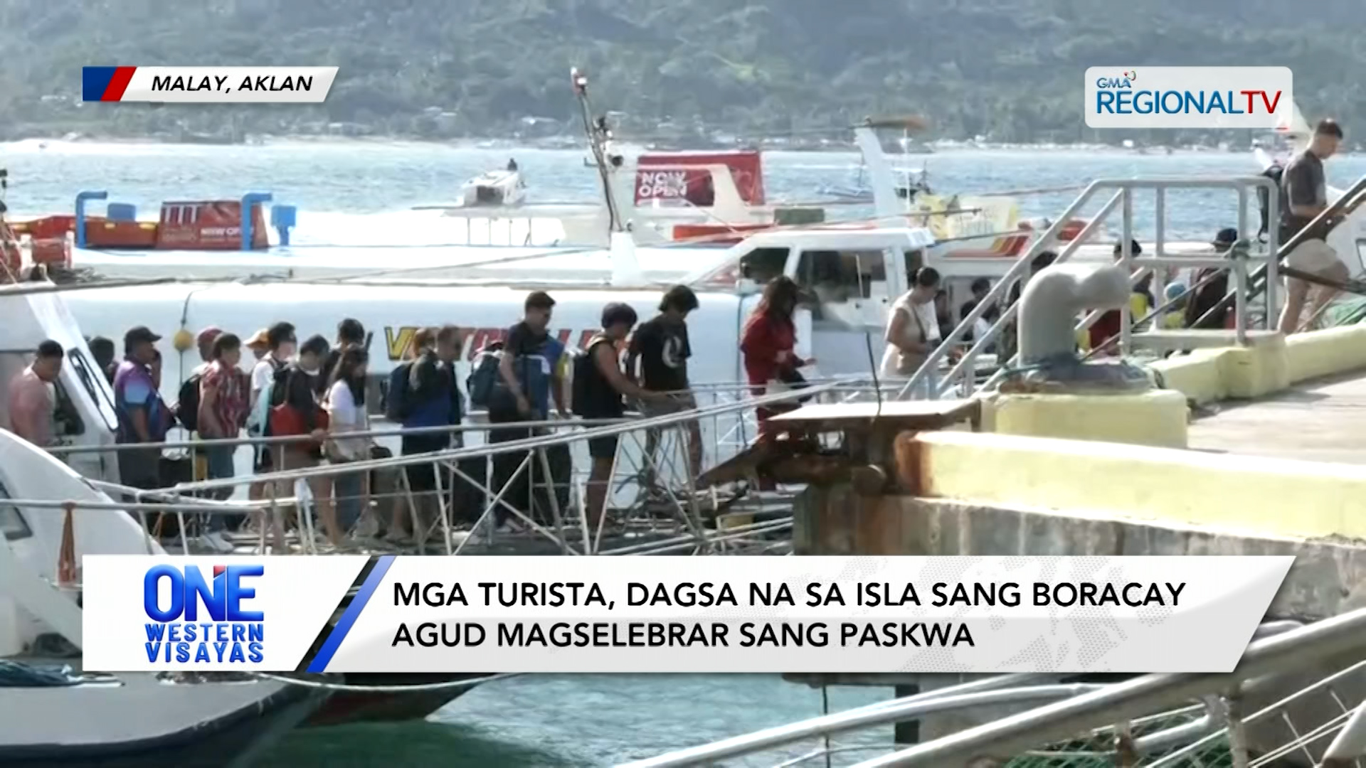 Mga turista, dagsa na sa isla sang Boracay agud magselebrar sang paskwa | One Western Visayas