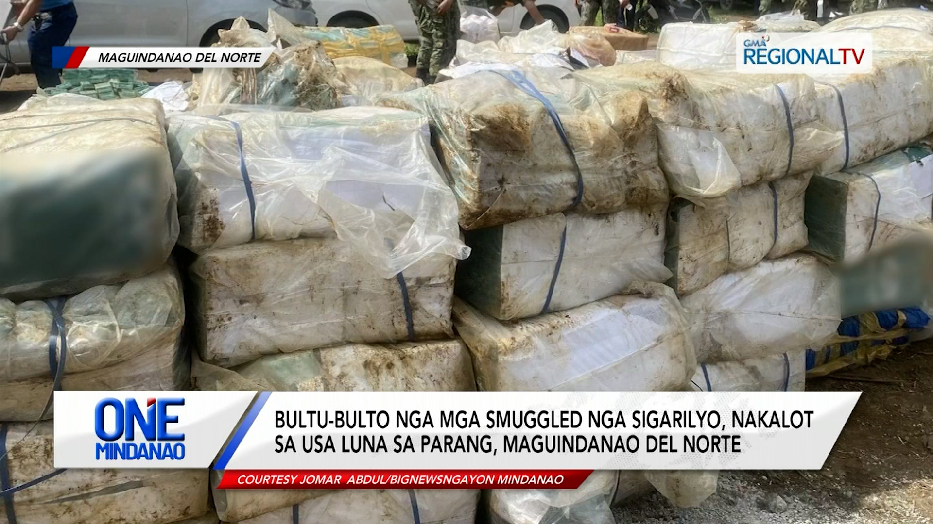 Smuggled cigarettes nga gipanglubong sa bakanteng lote, gikalot | One Mindanao