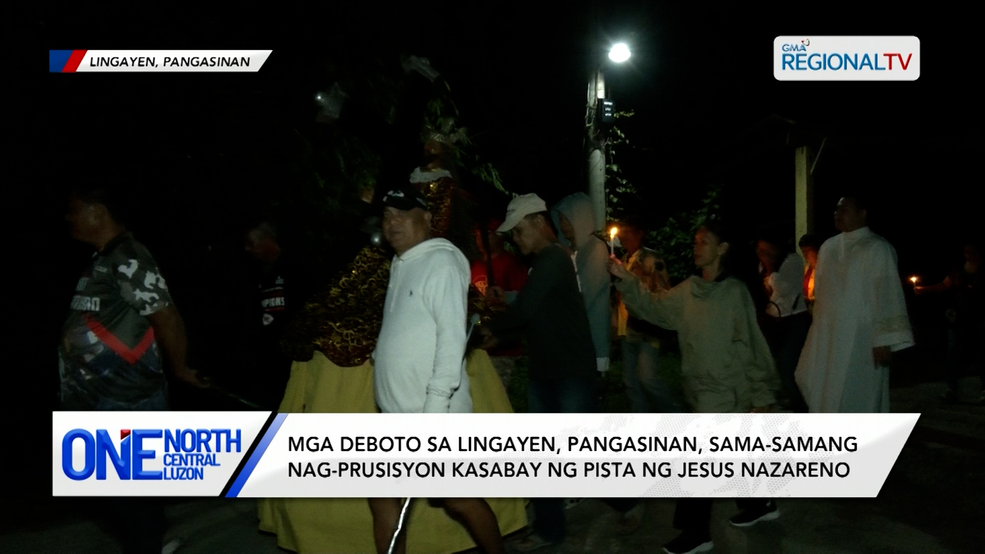 Mga deboto sa Lingayen, Pangasinan, sama-samang nag-prusisyon | One North Central Luzon