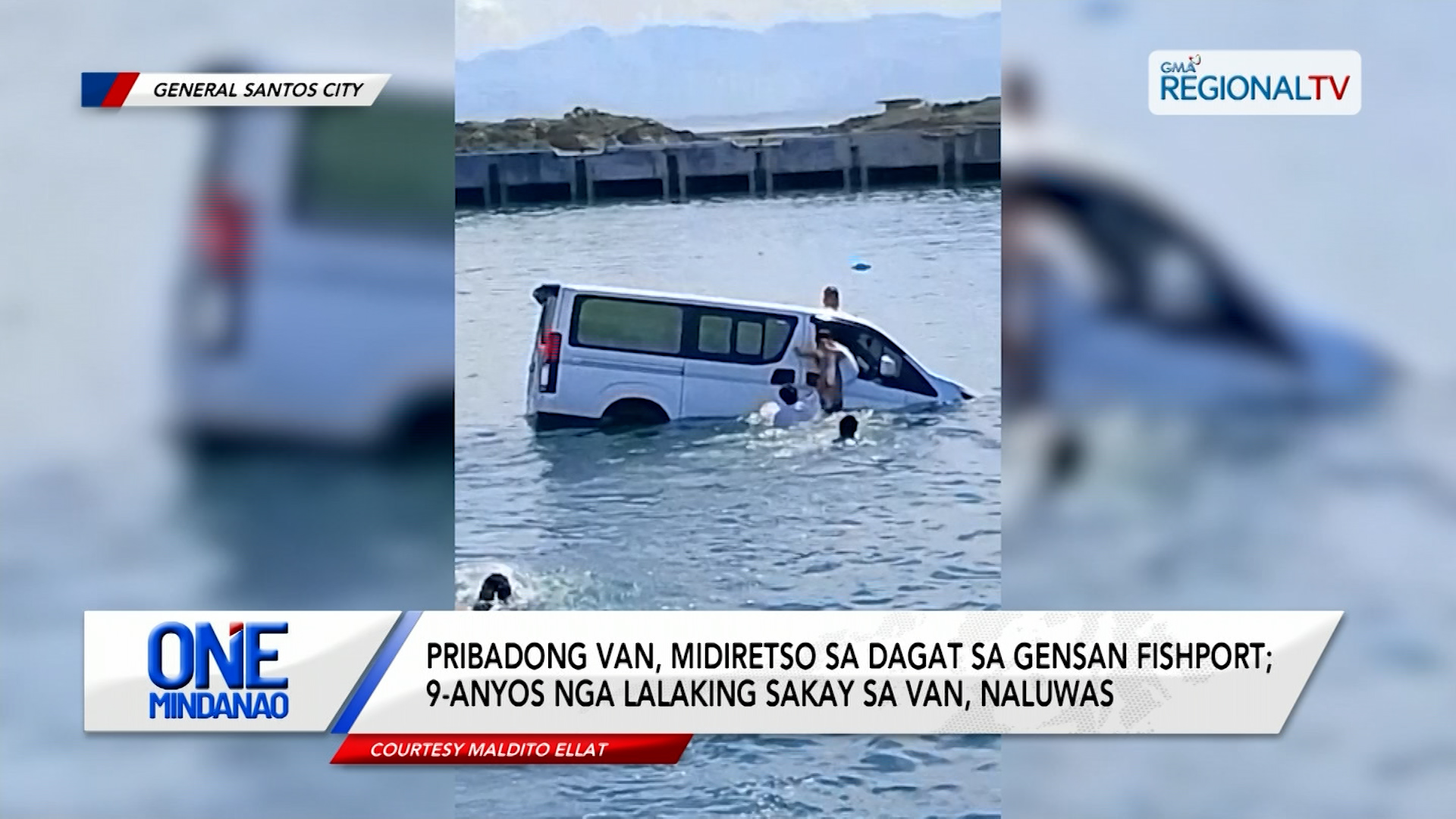 Pribadong van, midiretso sa dagat sa Gensan Fishport | One Mindanao