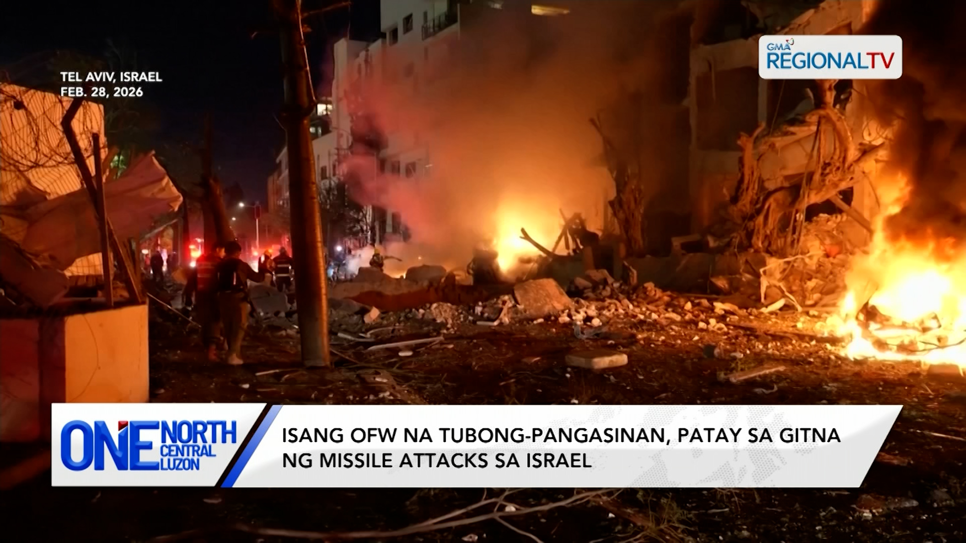OFW na tubong-Pangasinan, patay sa gitna ng missile attacks sa Israel | One North Central Luzon