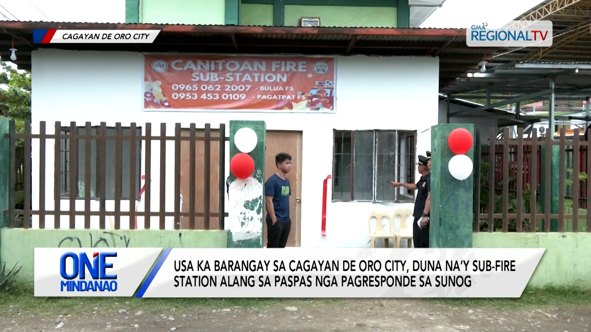 Usa ka barangay sa Cagayan de Oro City, duna na’y sub-fire station | One Mindanao