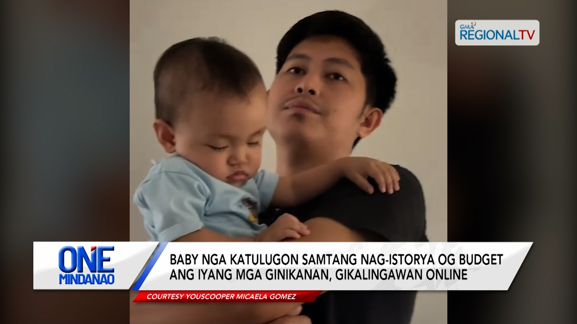 Baby nga katulugon samtang nag-istorya og budget ang iyang mga ginikanan | One Mindanao