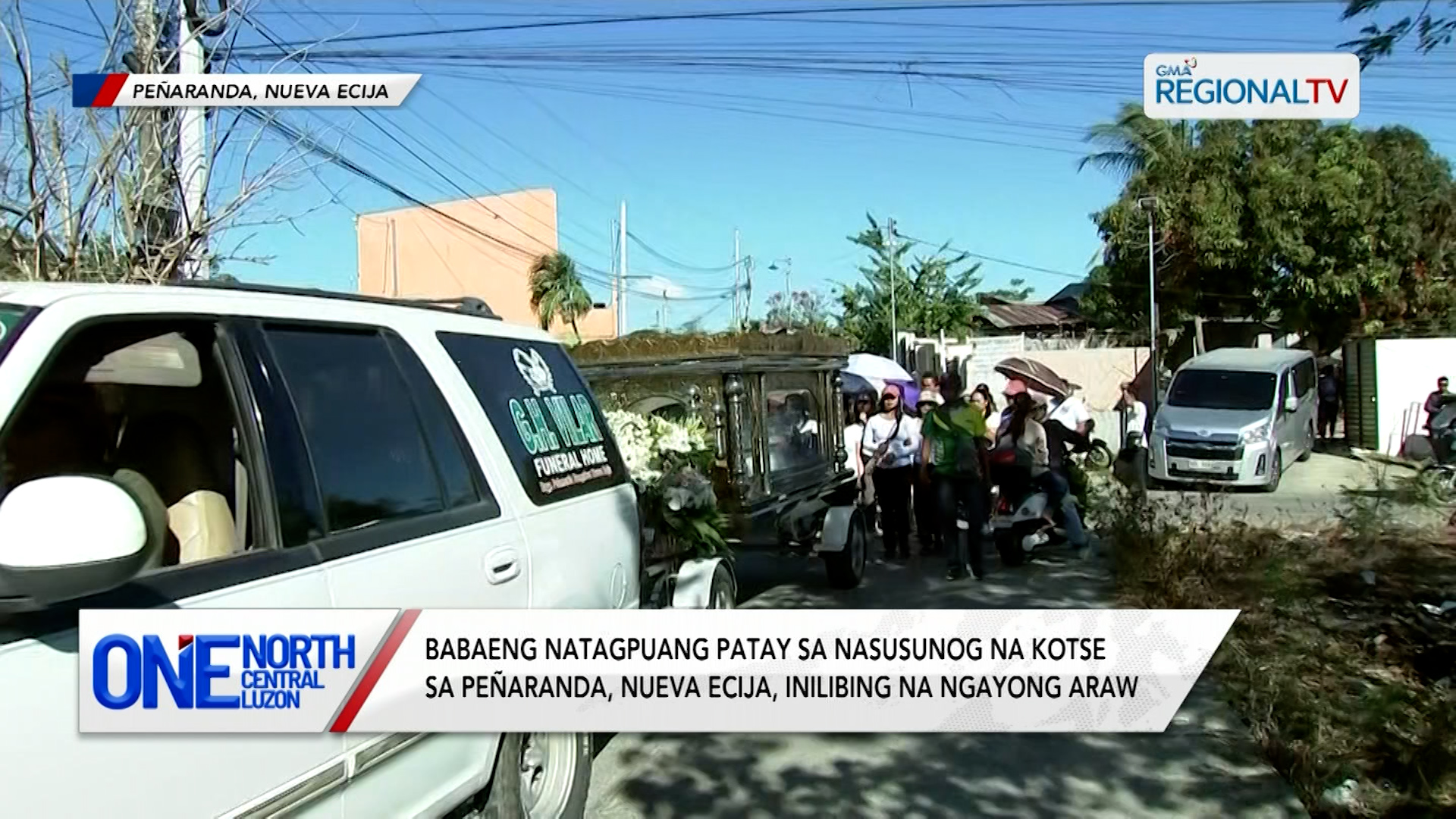 Babaeng natagpuang patay sa nasusunog na kotse, inilibing na ngayong araw | One North Central Luzon