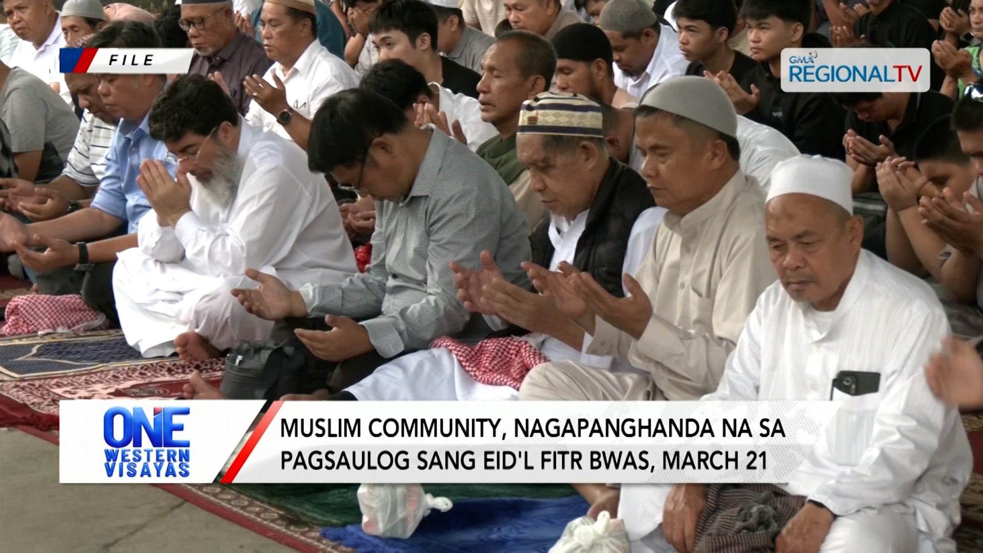 Muslim community, nagapanghanda na sa pagsaulog sang Eid'l Fitr bwas, March 21 | One Western Visayas