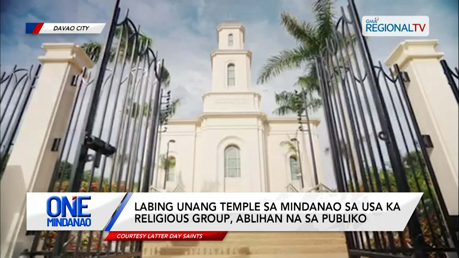 Labing unang temple sa Mindanao sa usa ka religious group, ablihan | One Mindanao