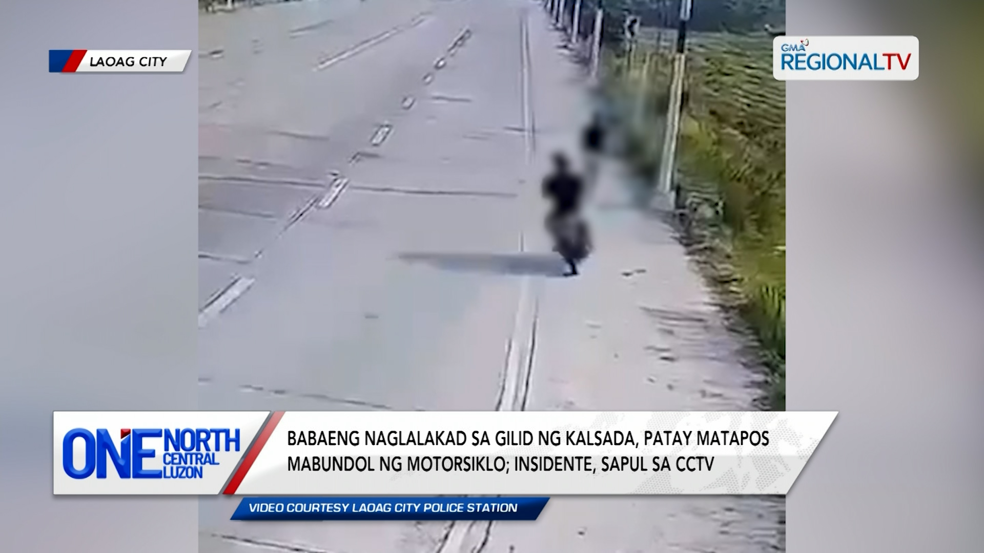 Babaeng naglalakad, patay matapos mabundol ng motorsiklo | One North Central Luzon