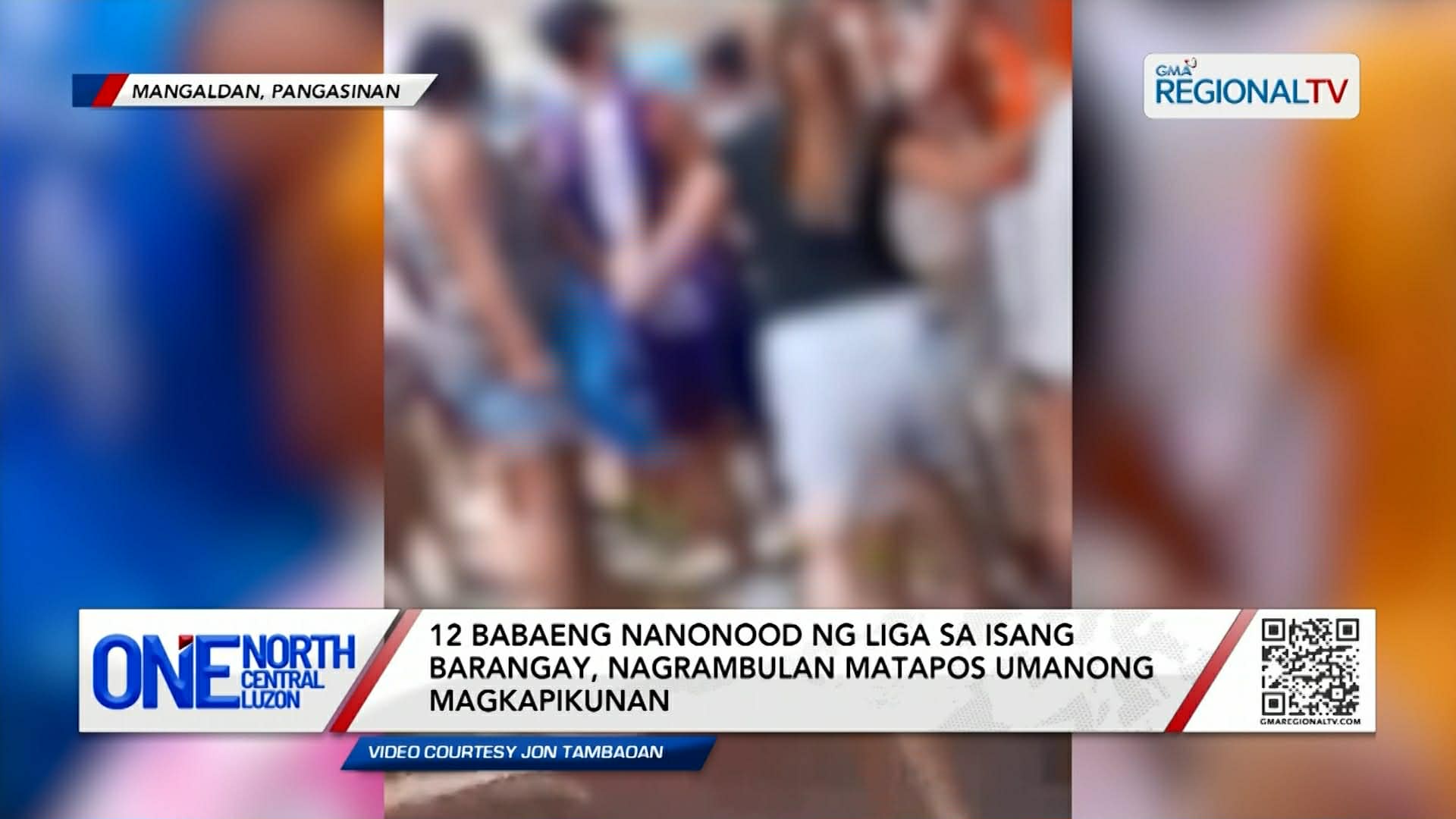 12 babaeng nanonood ng liga, nagrambulan matapos umanong magkapikunan | One North Central Luzon