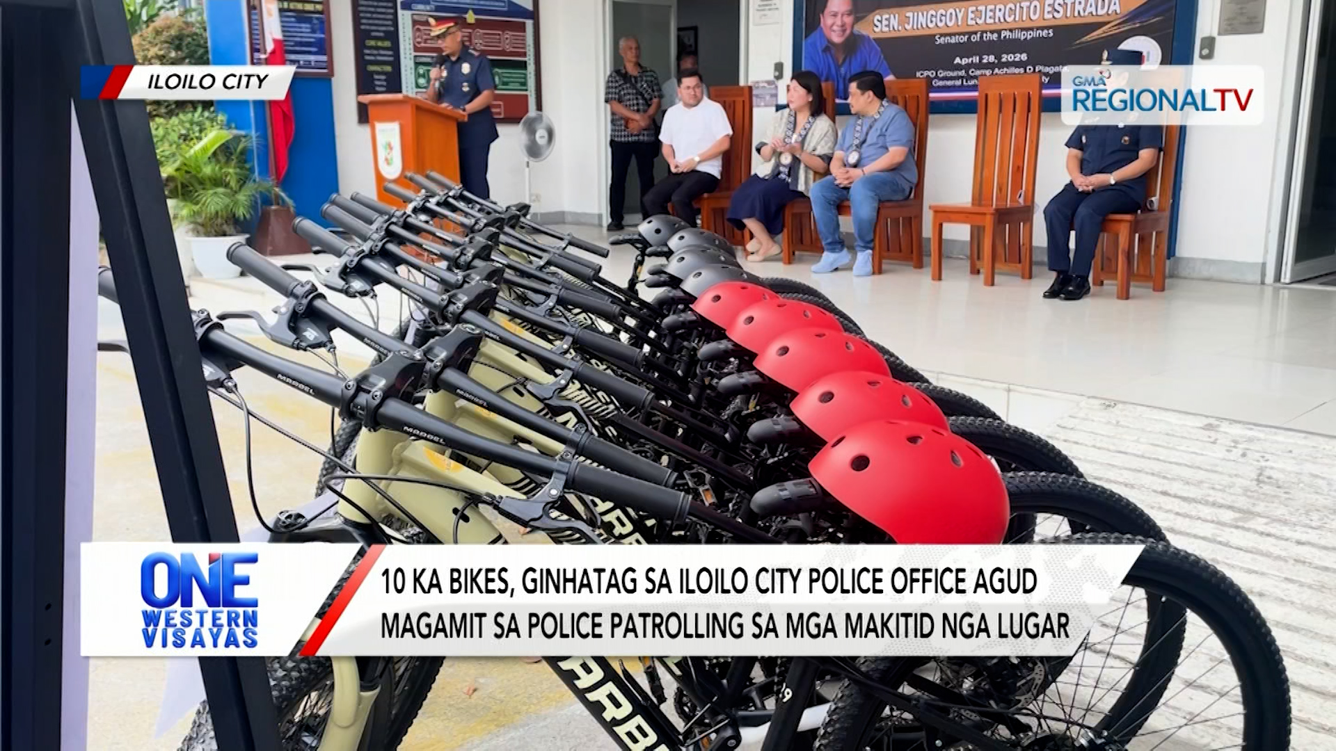 10 bikes, ginhatag sa Iloilo City Police Office agud sa police patrolling | One Western Visayas
