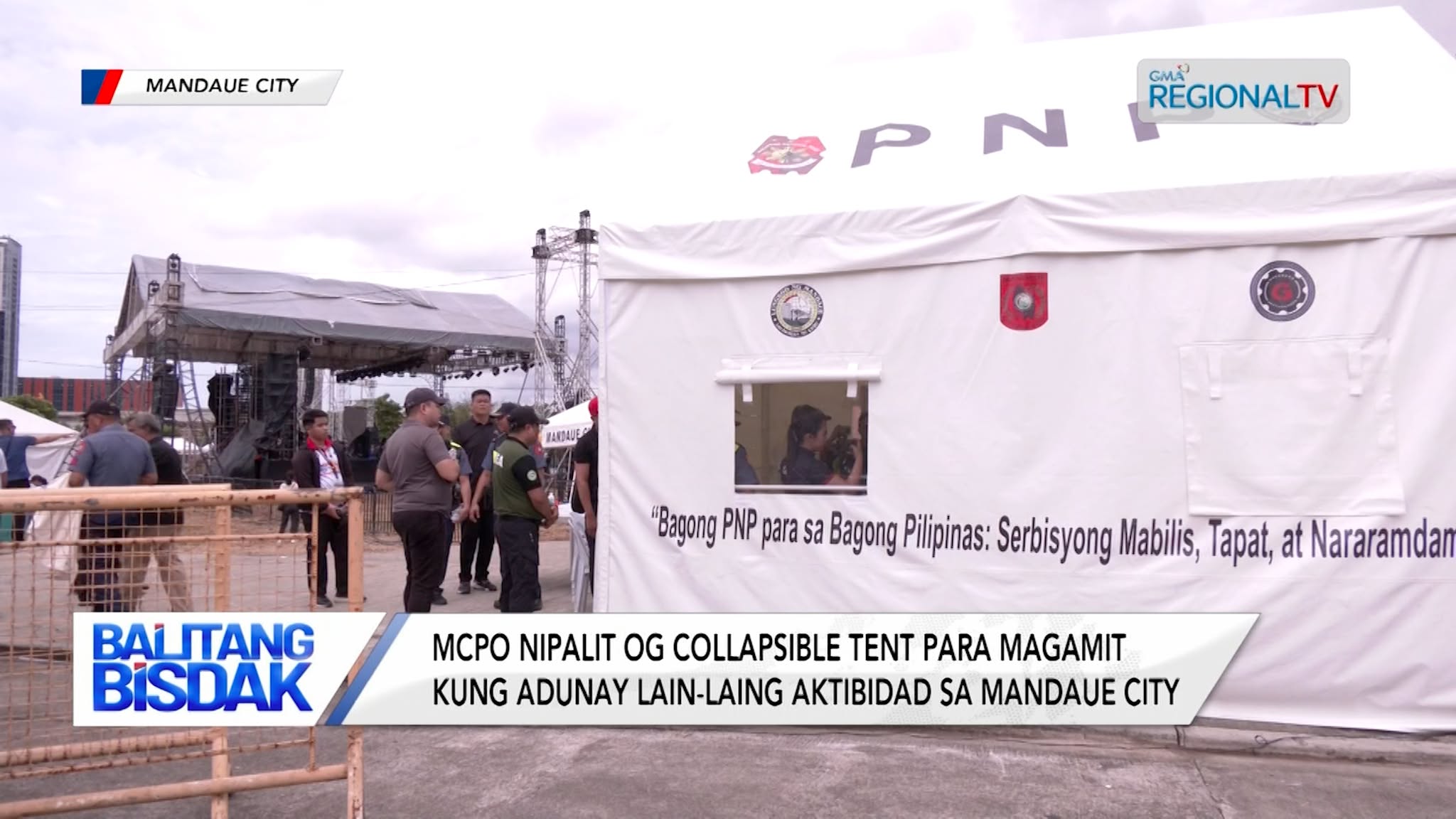 MCPO Nipalit og Collapsible Tent para Magamit sa mga Kalihukan sa Mandaue City | Balitang Bisdak