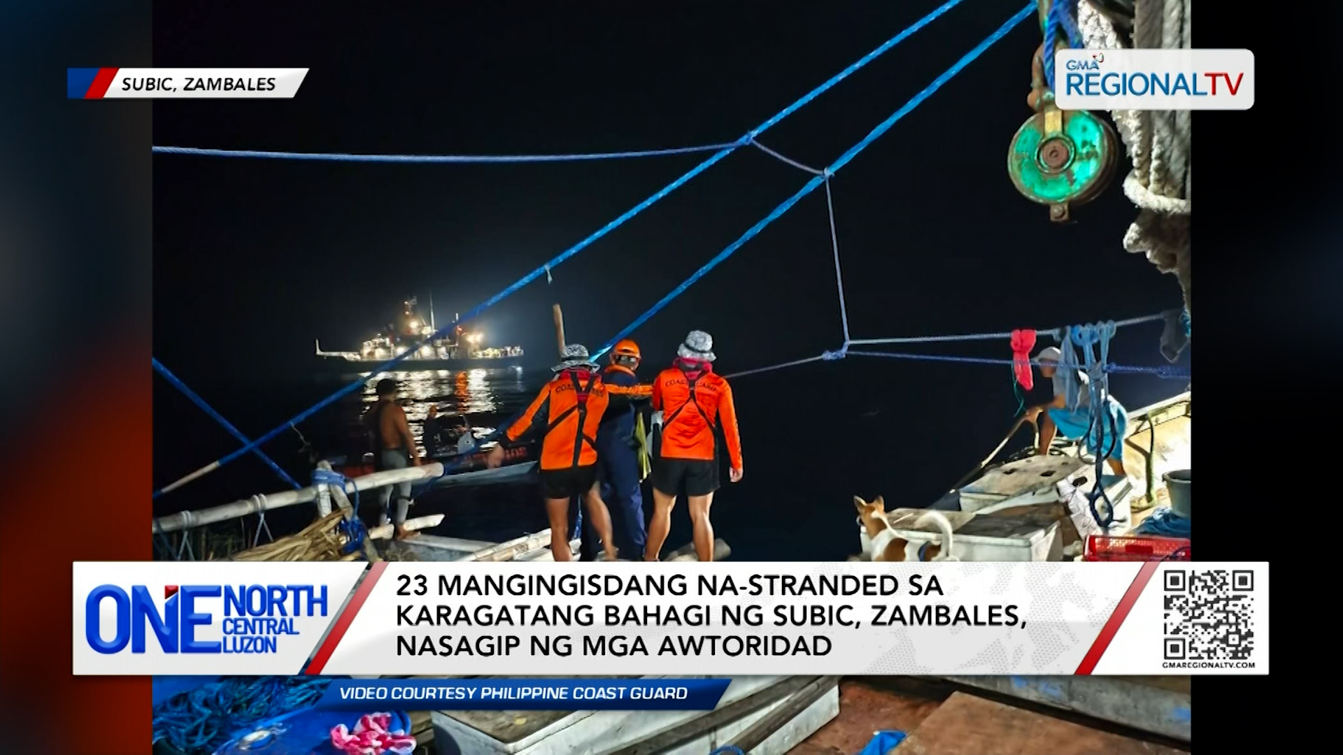 23 mangingisdang na-stranded sa karagatan, nasagip ng mga awtoridad | One North Central Luzon