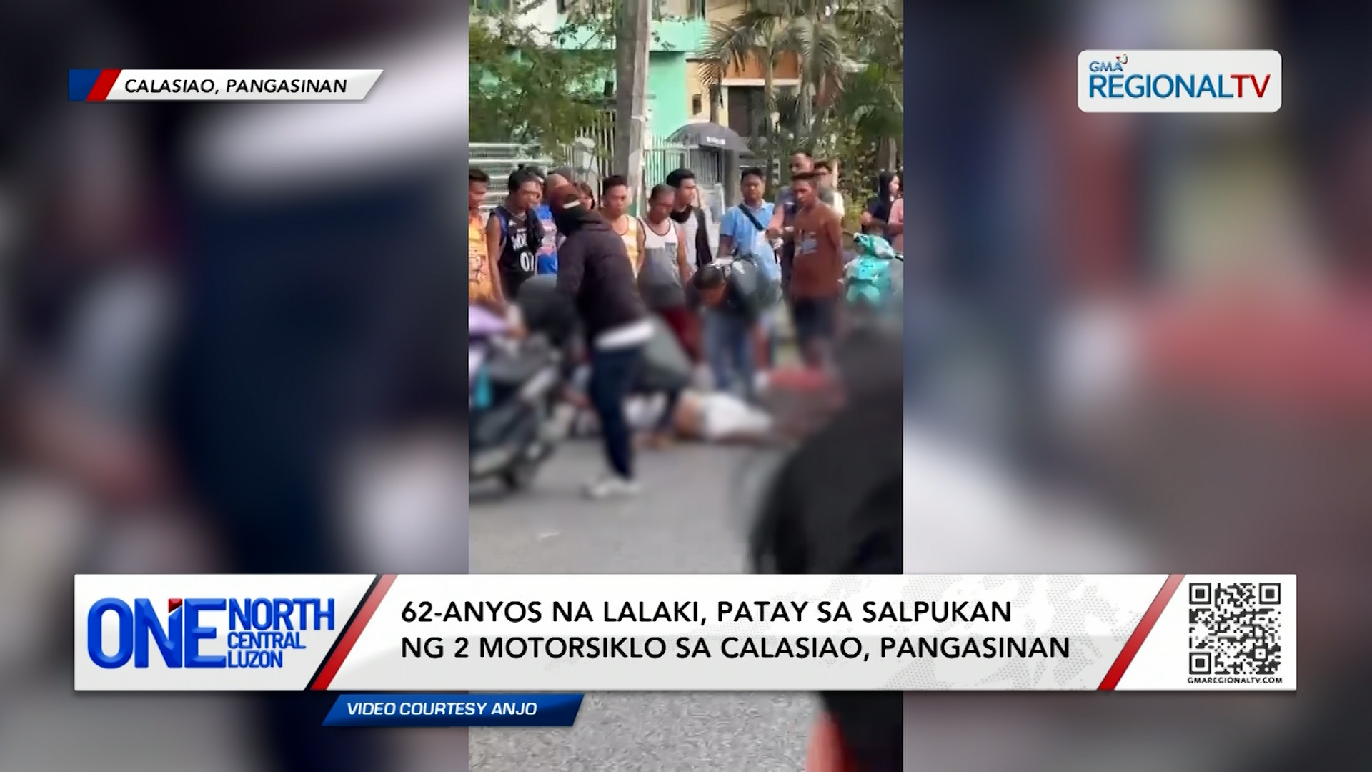 62-anyos na lalaki, patay sa salpukan ng 2 motorsiklo sa Calasiao | One North Central Luzon
