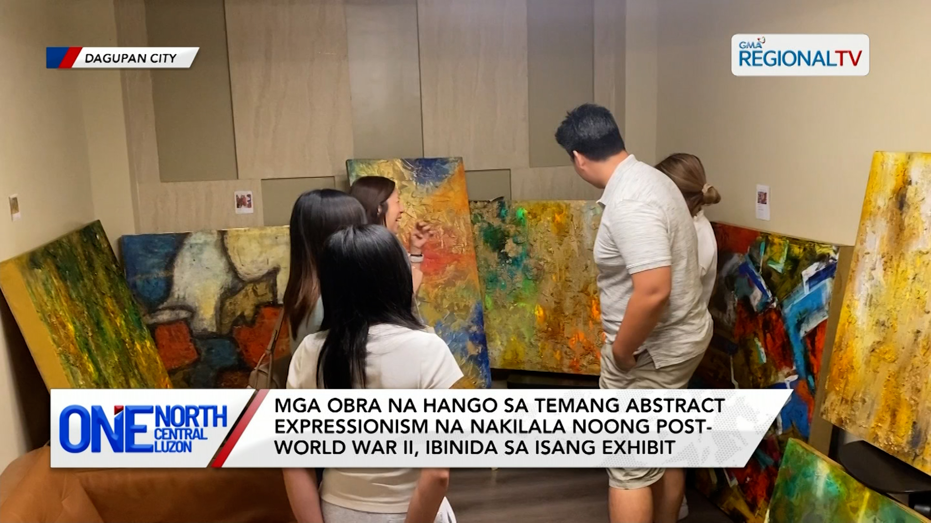 Mga obra na hango sa temang abstract expressionism, ibinida | One North Central Luzon