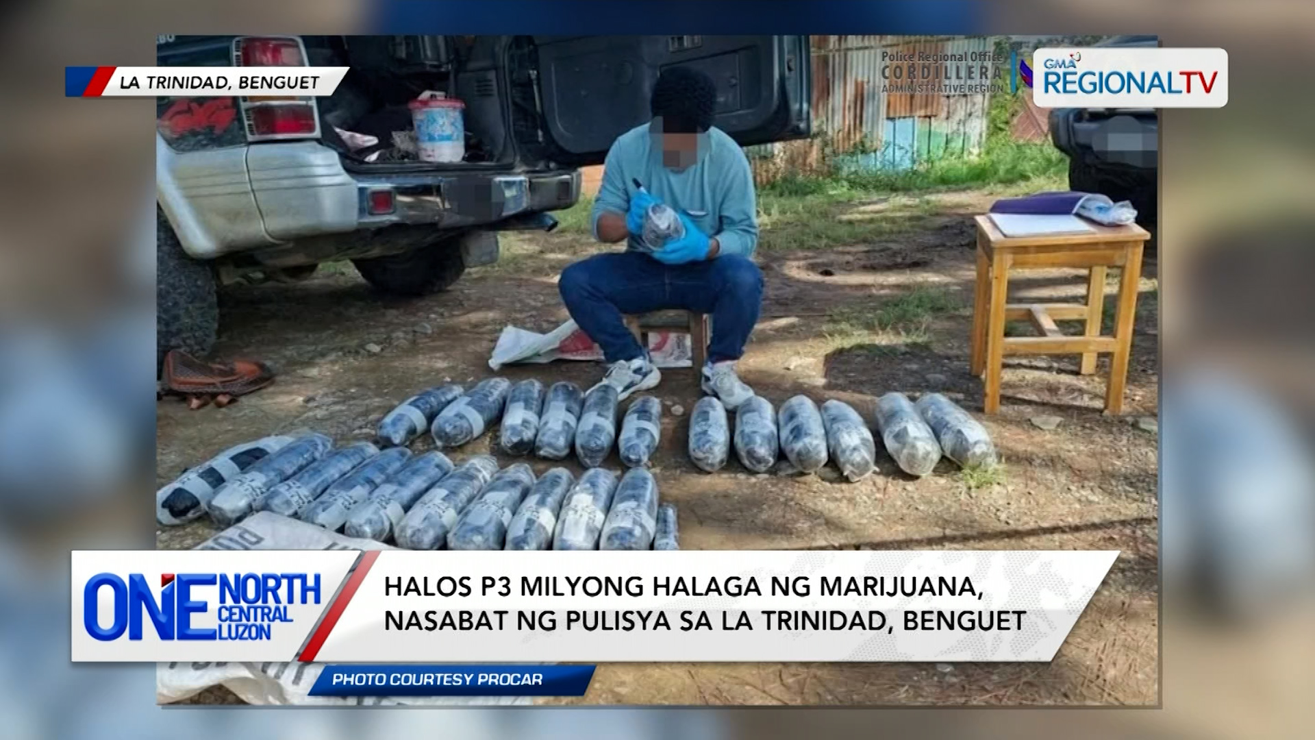 Halos P3 milyong halaga ng marijuana, nasabat ng pulisya sa Benguet | One North Central Luzon