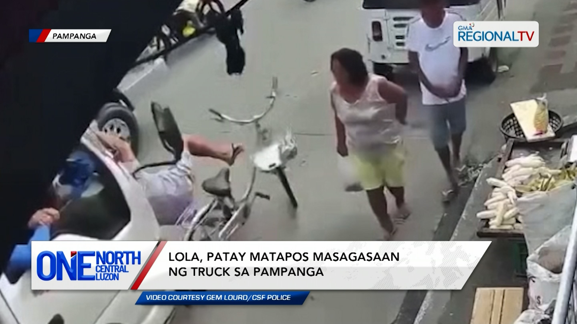 Lola, patay matapos masagasaan ng truck sa Pampanga | One North Central Luzon