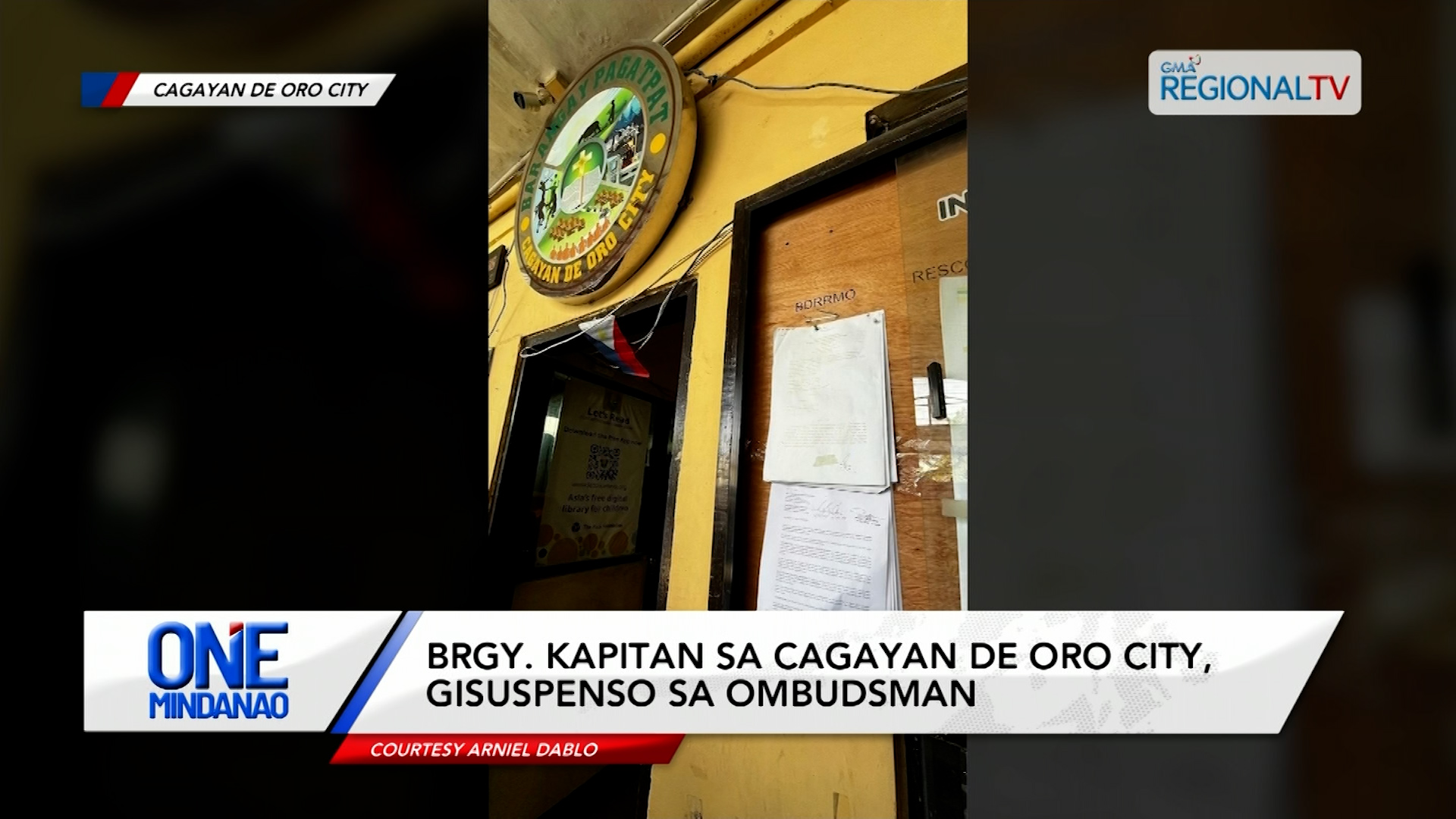 Brgy. Kapitan sa Cagayan de Oro City, gisuspenso sa Ombudsman I One Mindanao
