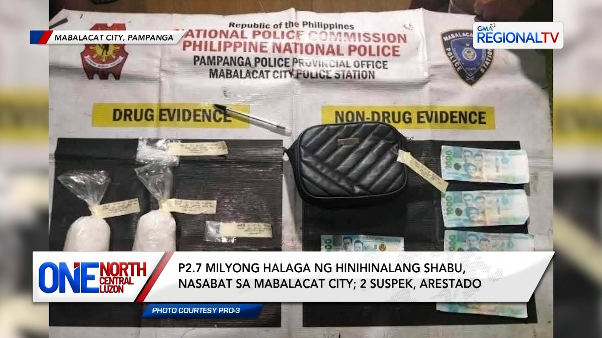 P2.7 milyong halaga ng hinihinalang shabu, nasabat sa Mabalacat City | One North Central Luzon