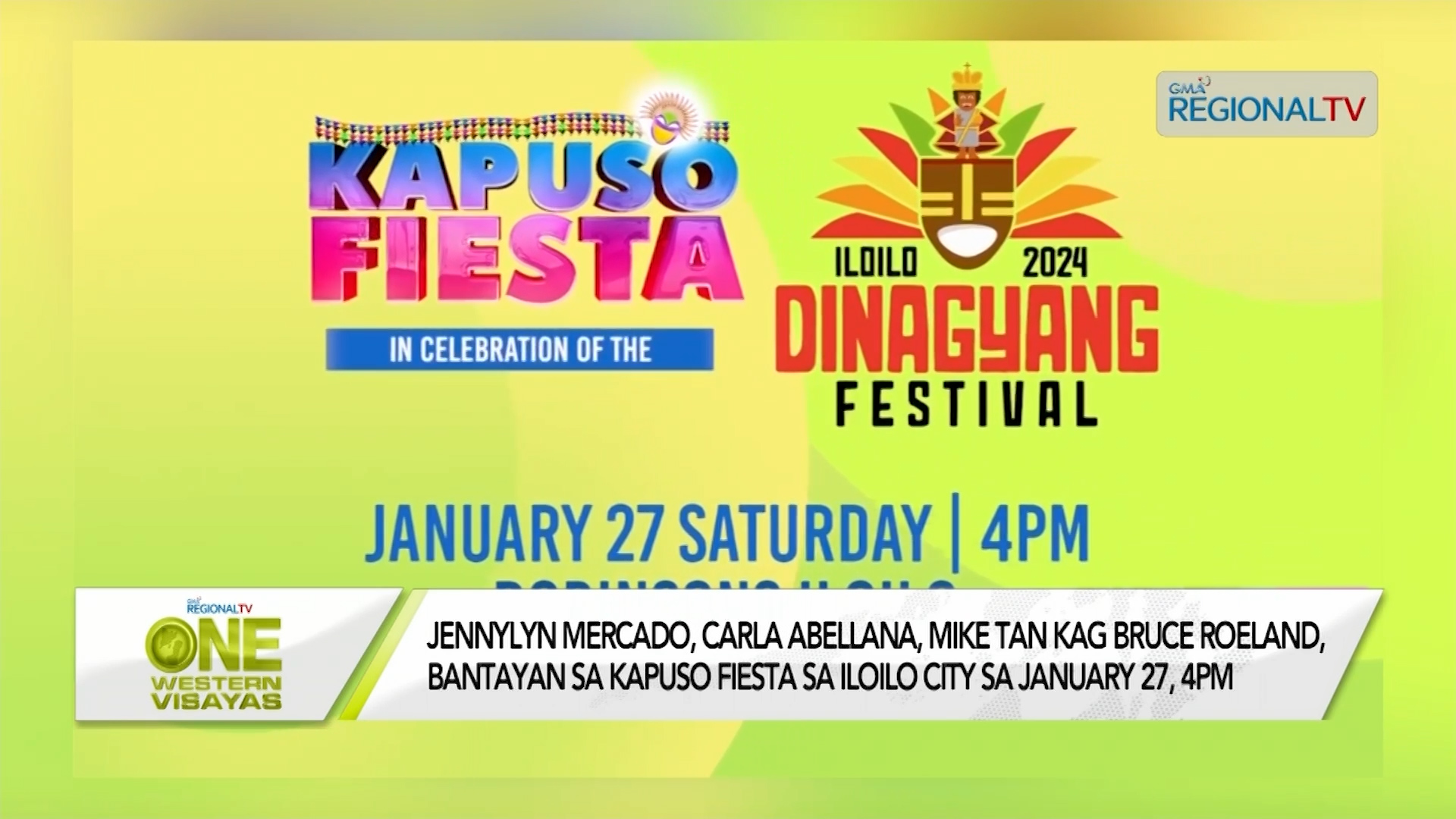 Kapuso Fiesta sa Dinagyang Festival 2024 sa January 27, 4pm