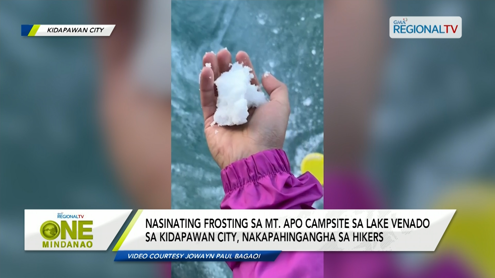 Nasinating frosting sa Mt. Apo Campsite sa Lake Venado, nakapahingangha sa hikers