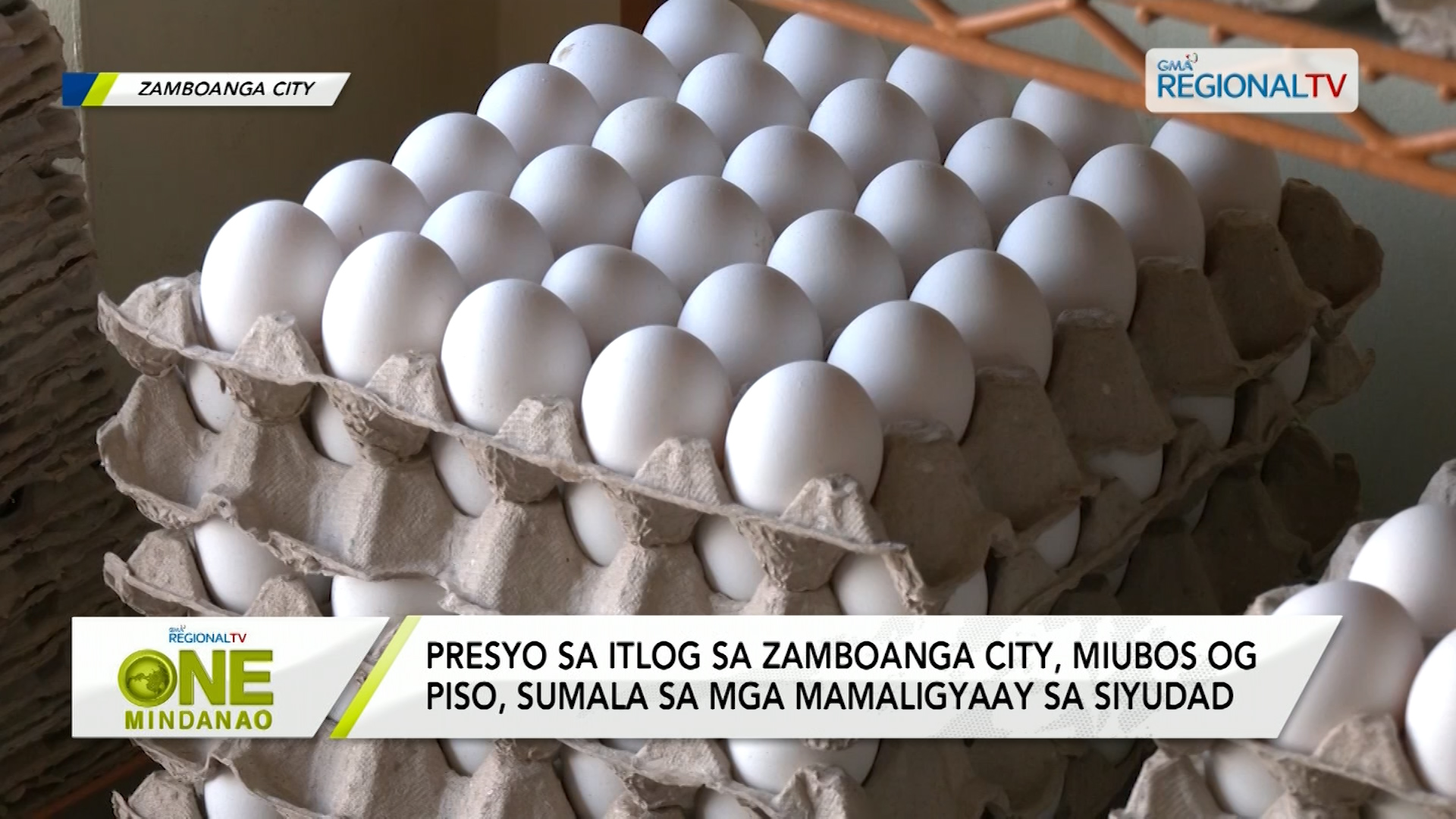 Presyo sa itlog sa Zamboanga City, miubos og piso