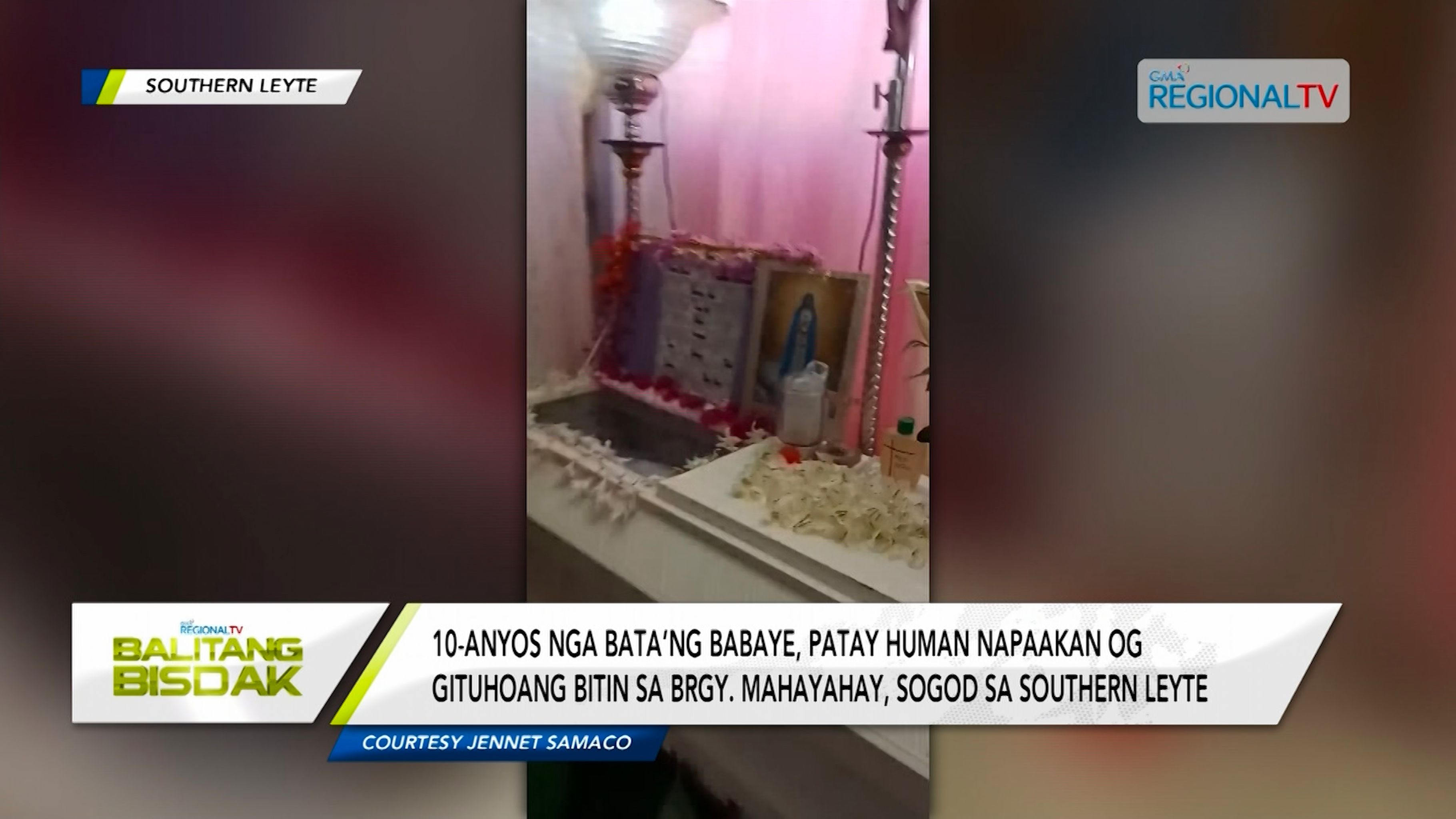 10-anyos nga batang babae, patay human gipaak sa bitin