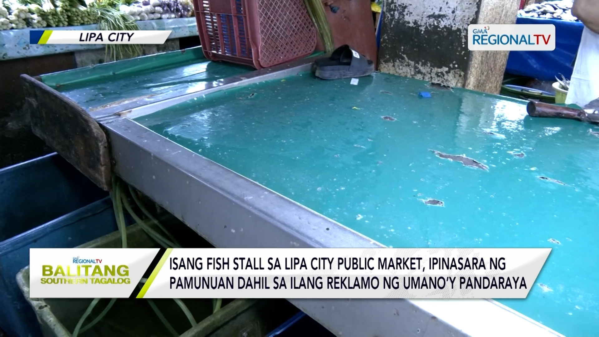 Isang Fish Stall Sa Lipa City Public Market, Ipinasara 