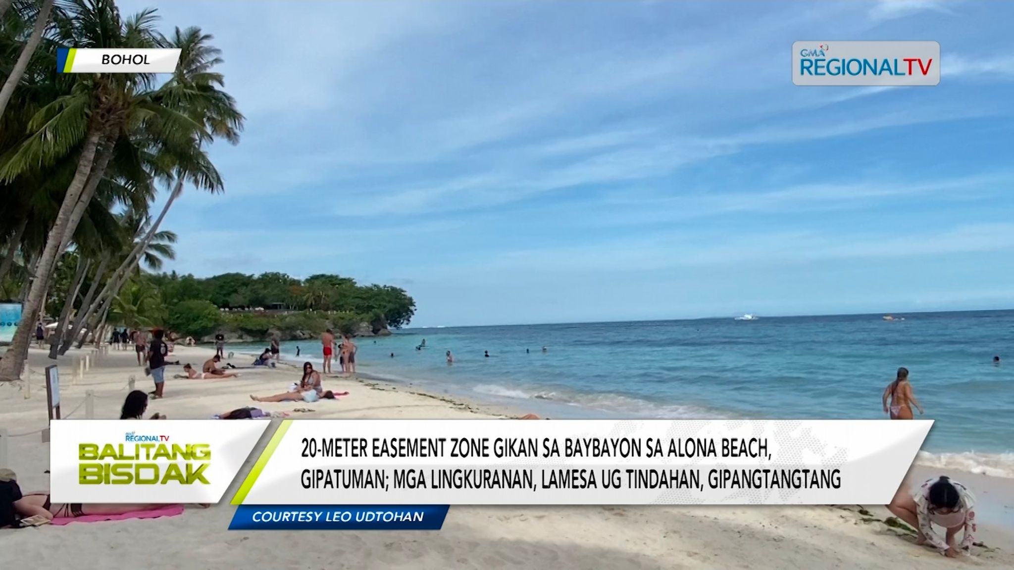 Rehabilitasyon sa Alona Beach sa Panglao, gisugdan na