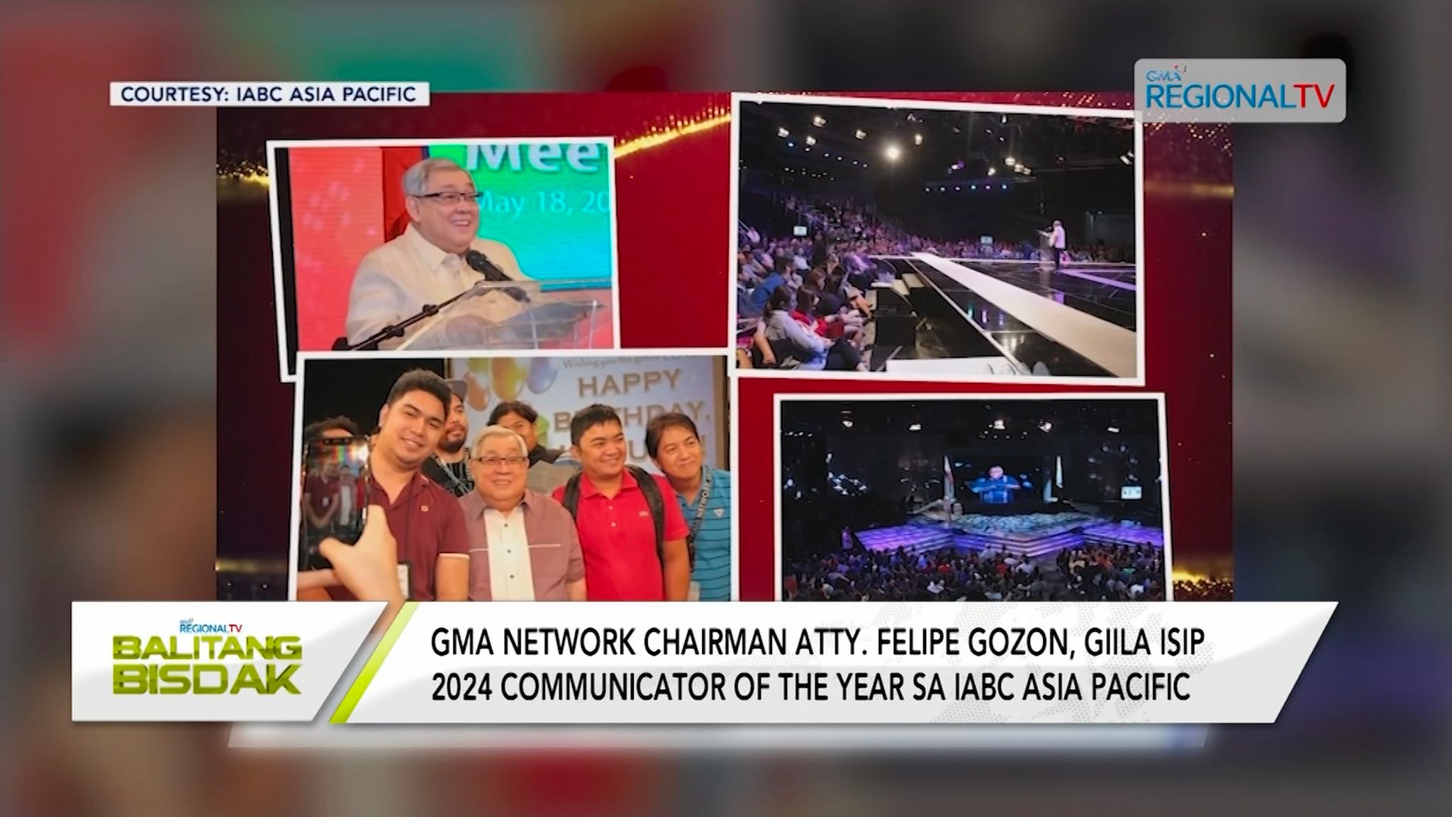 GMA Network Chairman Atty. Felipe Gozon, Gipasidunggan sa IABC Asia Pacific